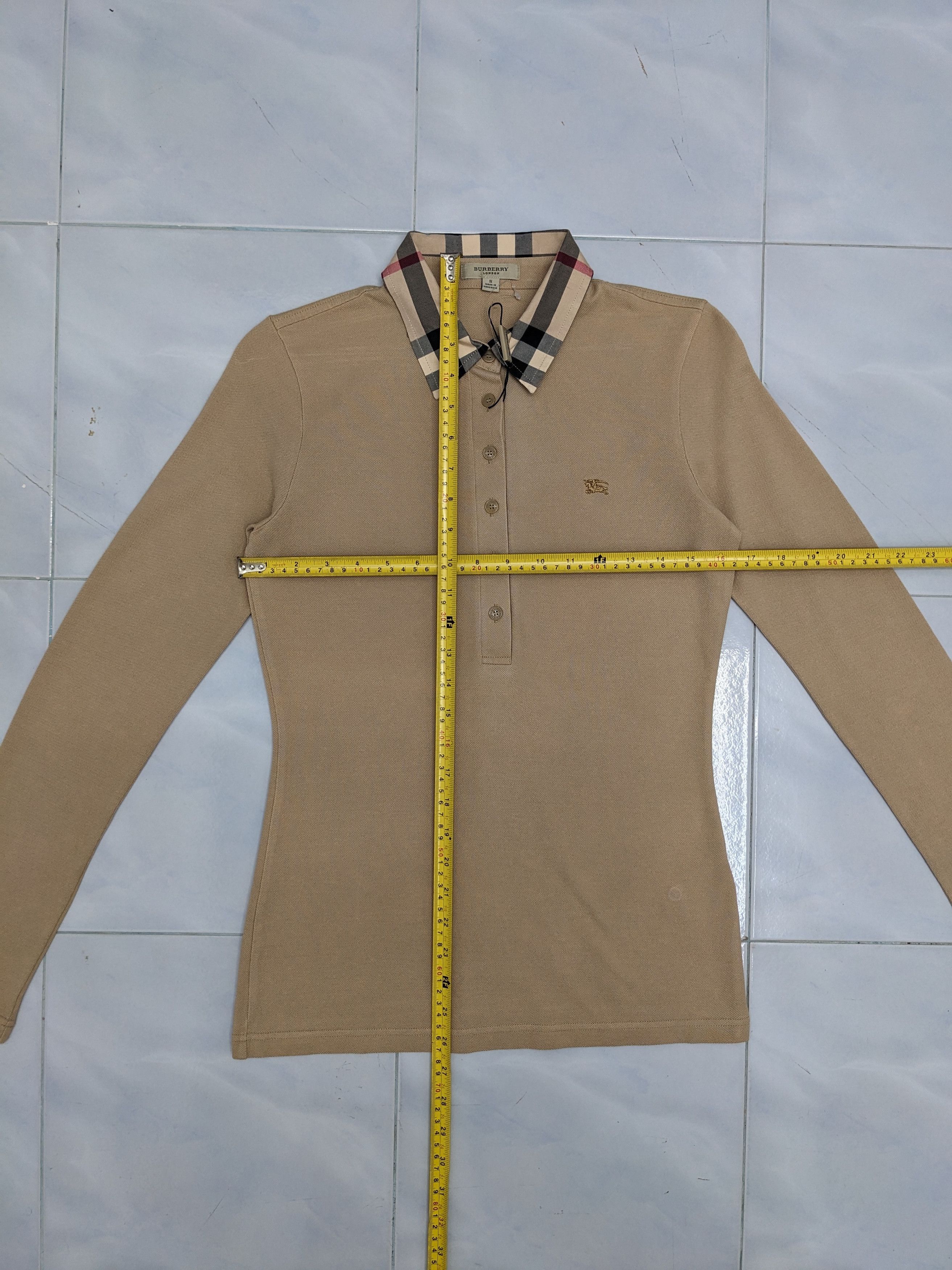 Burberry BURBERRY LONDON LONG SLEEVE POLO SHIRT Size S / US 4 / IT 40 - 6 Thumbnail