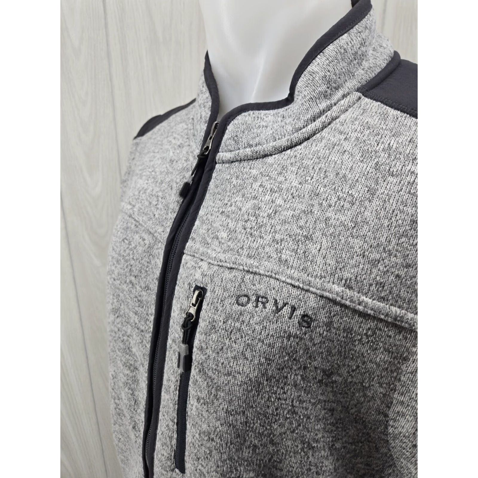 Orvis VINTAGE Orvis Sweater Fleece Vest Jacket Gray Men's XL Size US XL / EU 56 / 4 - 5 Thumbnail