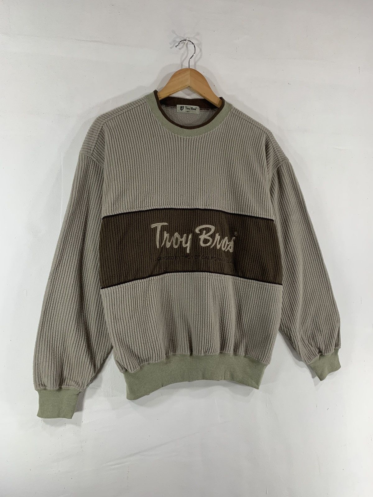 Vintage Vintage Troy Bros Corduroy Sweatshirt Size US M / EU 48-50 / 2 - 10 Thumbnail