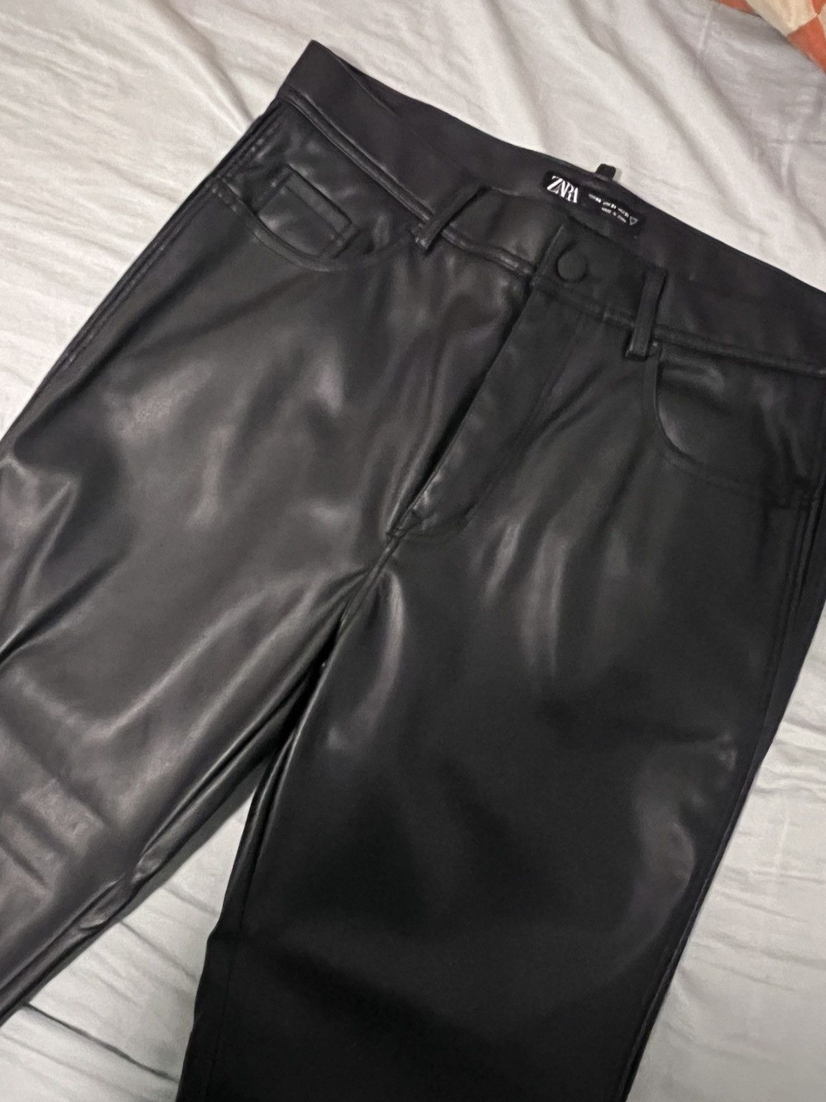 Japanese Brand × Vintage Vintage Leather Skinny Pants Size US 31 - 4 Thumbnail