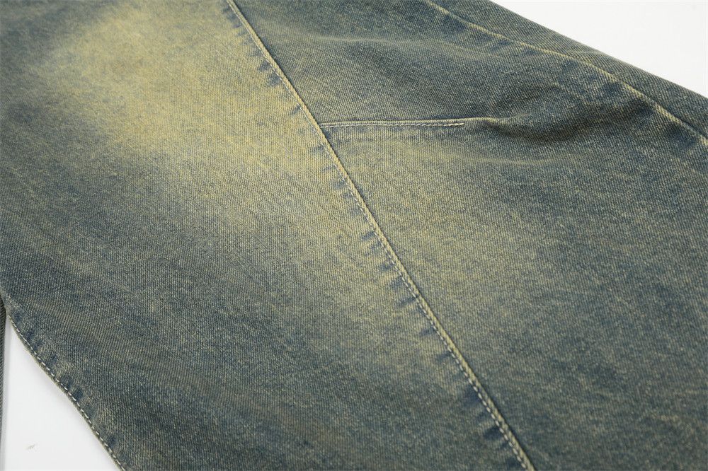 Jean American retro distressed stitching washed scimitar jeans Size US 32 / EU 48 - 5 Thumbnail