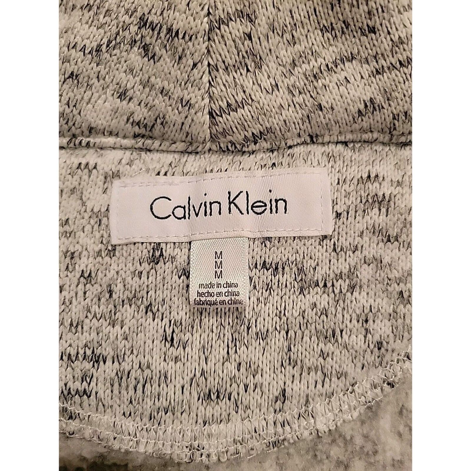 Calvin Klein Calvin Klein Women Gray Zip Long Sleeve Sweater Size M Reg Size M / US 6-8 / IT 42-44 - 2 Thumbnail