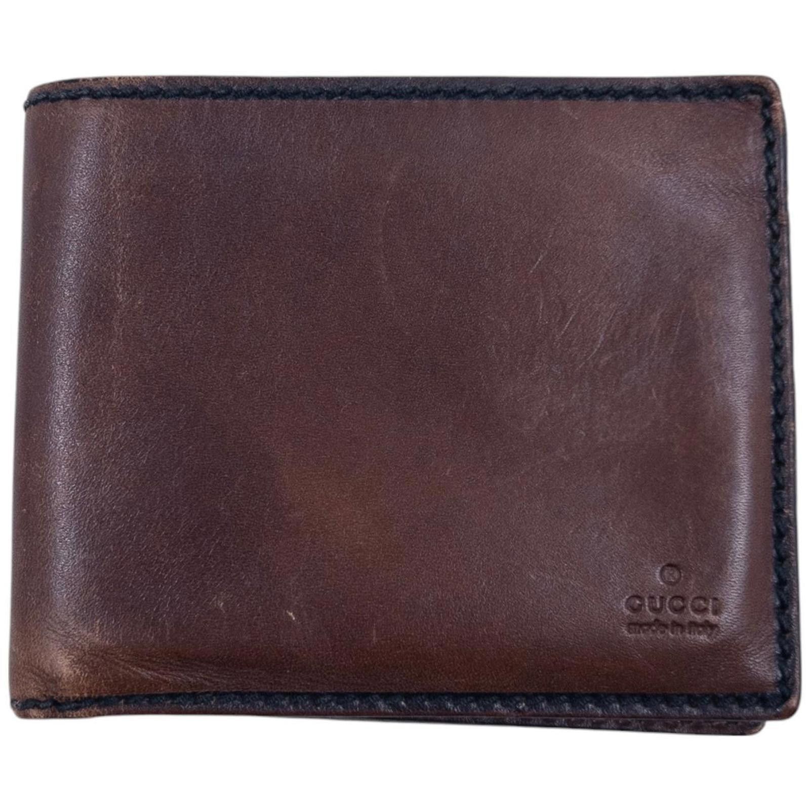 Gucci Vintage Gucci Leather Wallet Size ONE SIZE - 1 Thumbnail