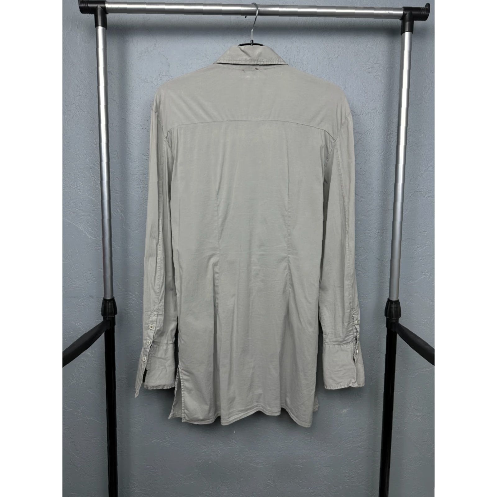 Vintage Transit Par Such Womens Long Sleeve Shirt Size 5 Gray Cotton Button-Up Size S / US 4 / IT 40 - 8 Thumbnail