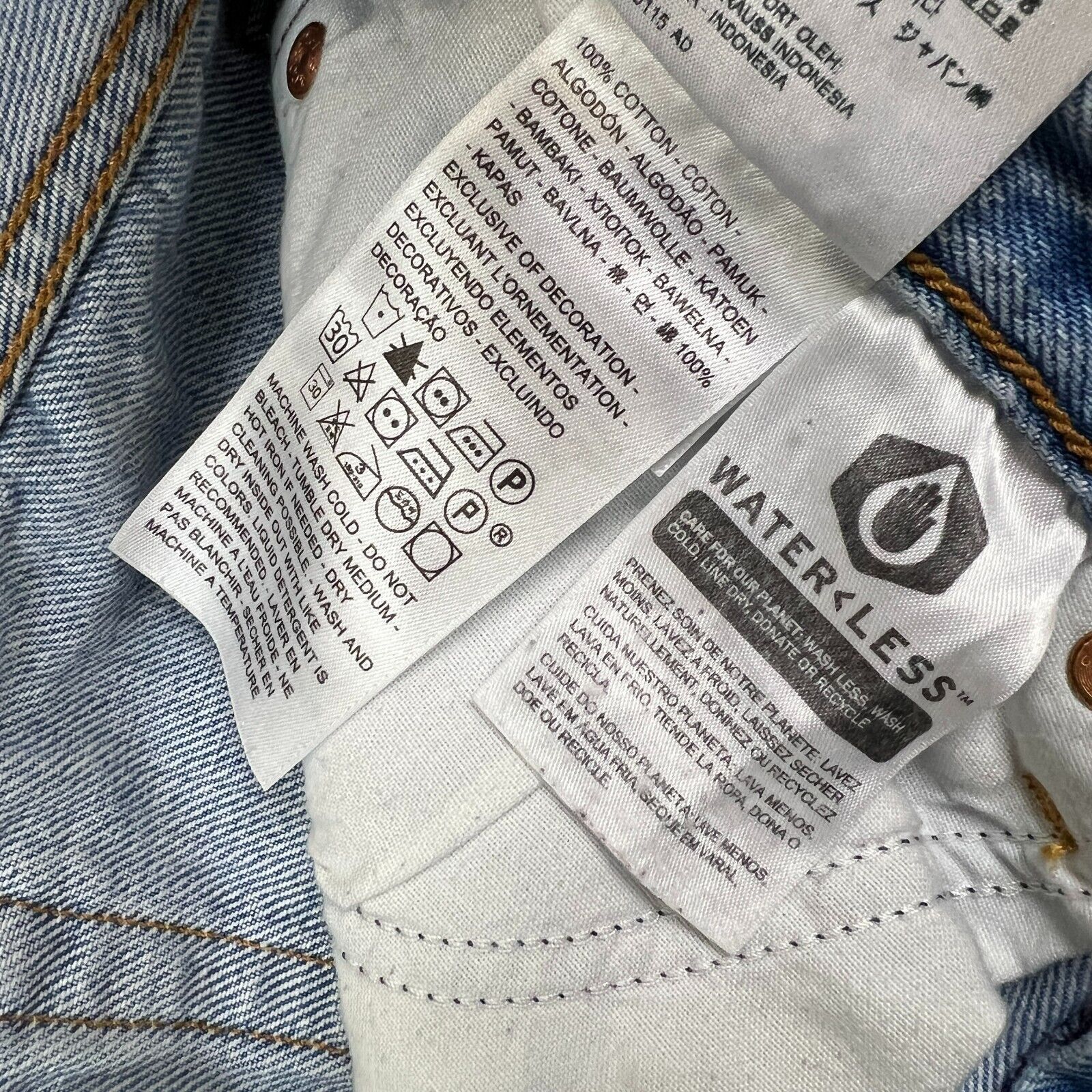 Levi's × Vintage Levi’s Wedgie Straight Jeans 28x26 High Waist Blue Denim Size 28" / US 6 / IT 42 - 11 Thumbnail