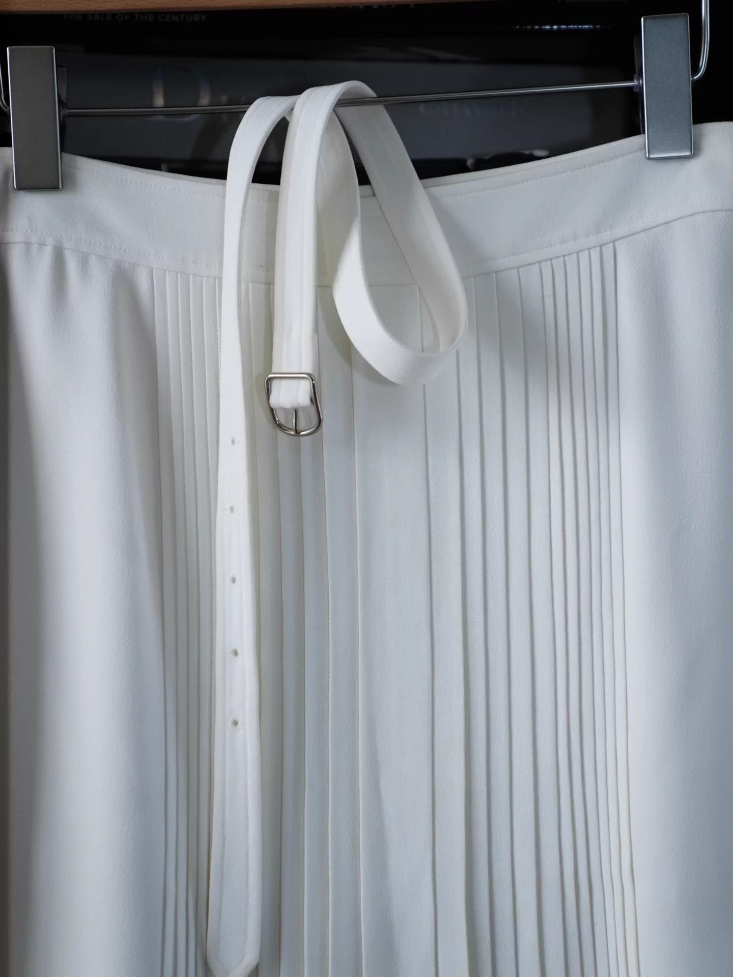Hermes Hermes Vintage White Pleated Belted Skirt 38 Old Money Sport Size 27" / US 4 / IT 40 - 6 Thumbnail