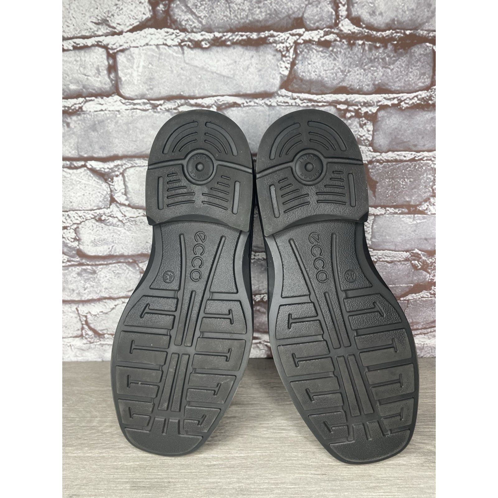 Ecco Ecco Black Leather Apron Toe Slip On Casual Loafers Shoes Me Size US 10 / EU 43 - 9 Thumbnail