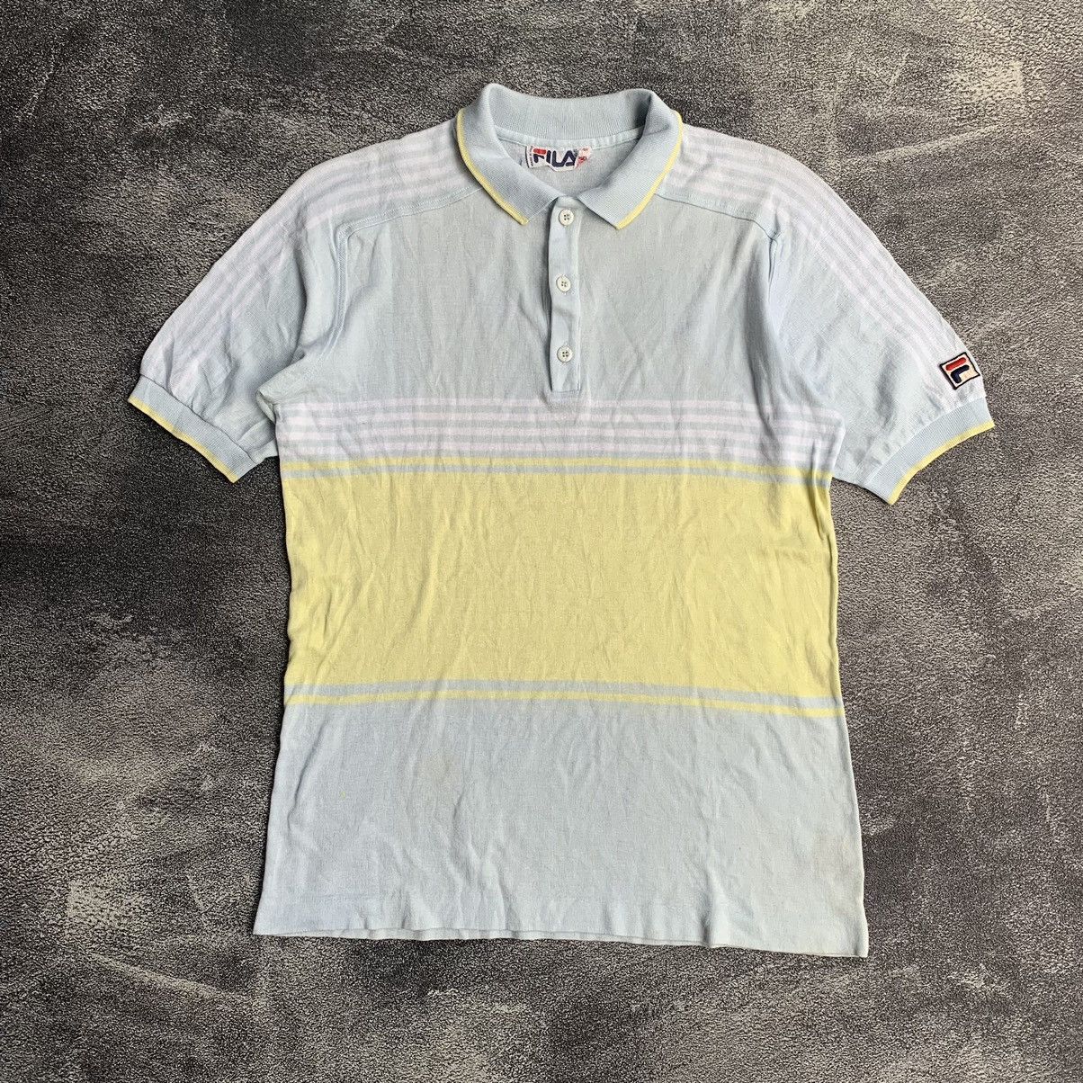 Fila Polo shirt fila knitwear 70s vintage Size US M / EU 48-50 / 2 - 1 Thumbnail