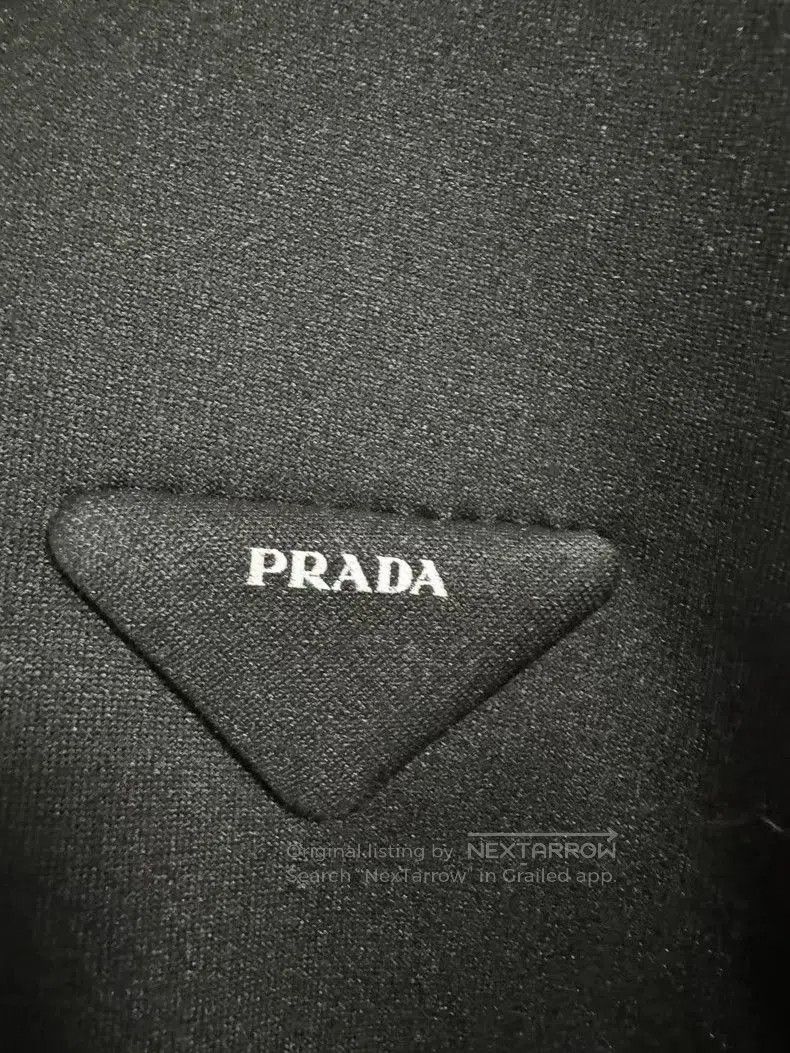 Prada Prada Triangle Logo Cropped Hoodie. Size US XS / EU 42 / 0 - 6 Thumbnail