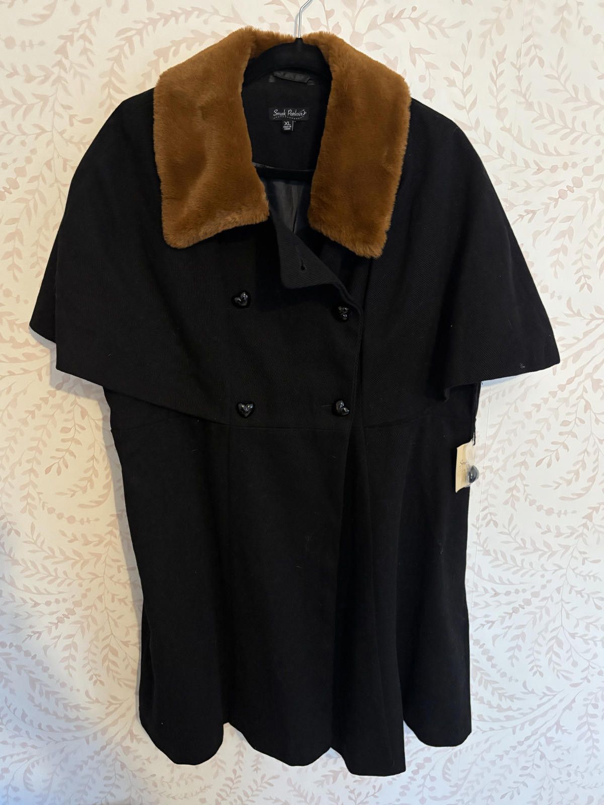 Other Unique Vintage Smak Parlour NWT Black & Brown Fur Collar XL Size XL / US 12-14 / IT 48-50 - 2 Thumbnail