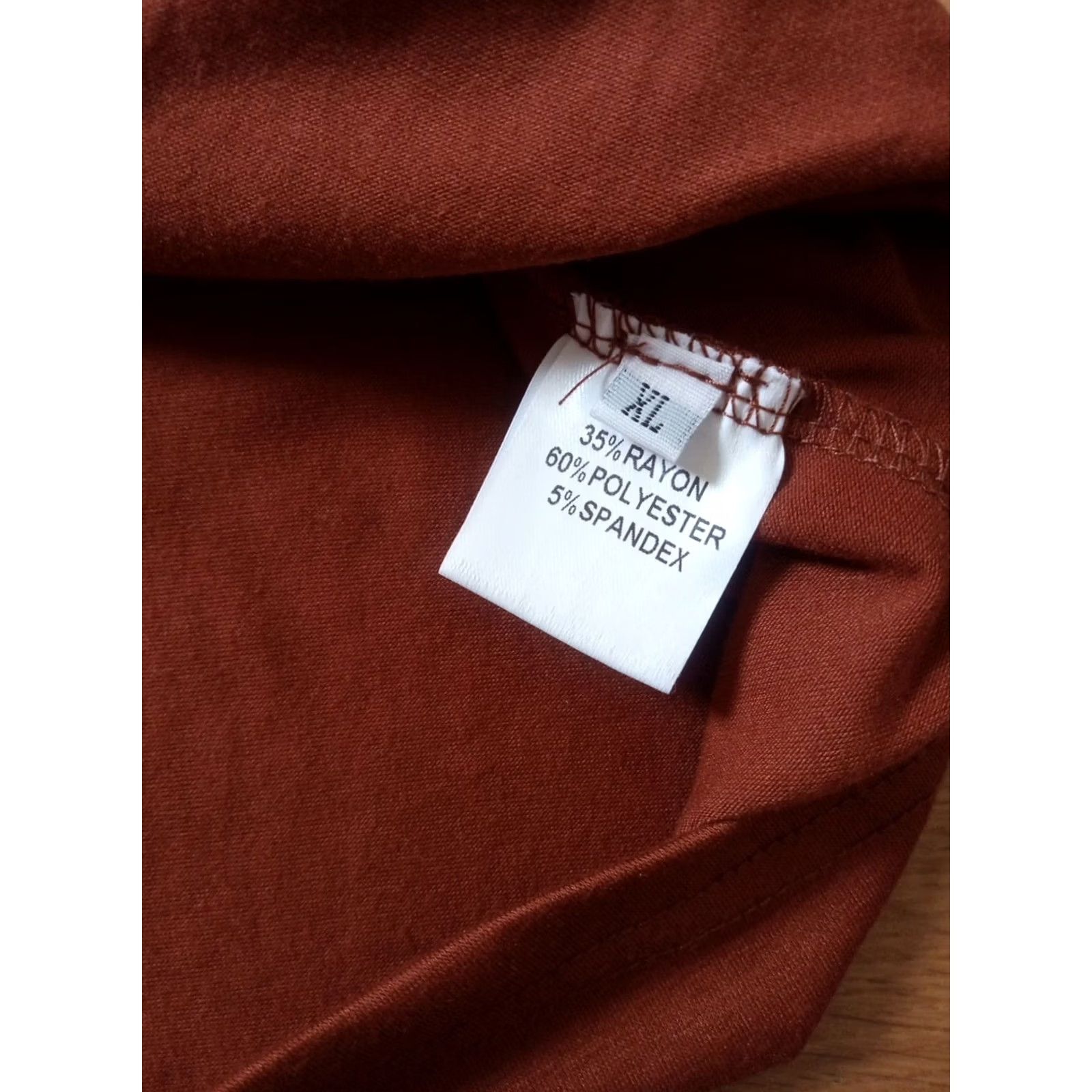 Vintage Women's Tunic Blouse XL Orange Tunic 46 Chest 27 Length Womens Size XL / US 12-14 / IT 48-50 - 4 Thumbnail