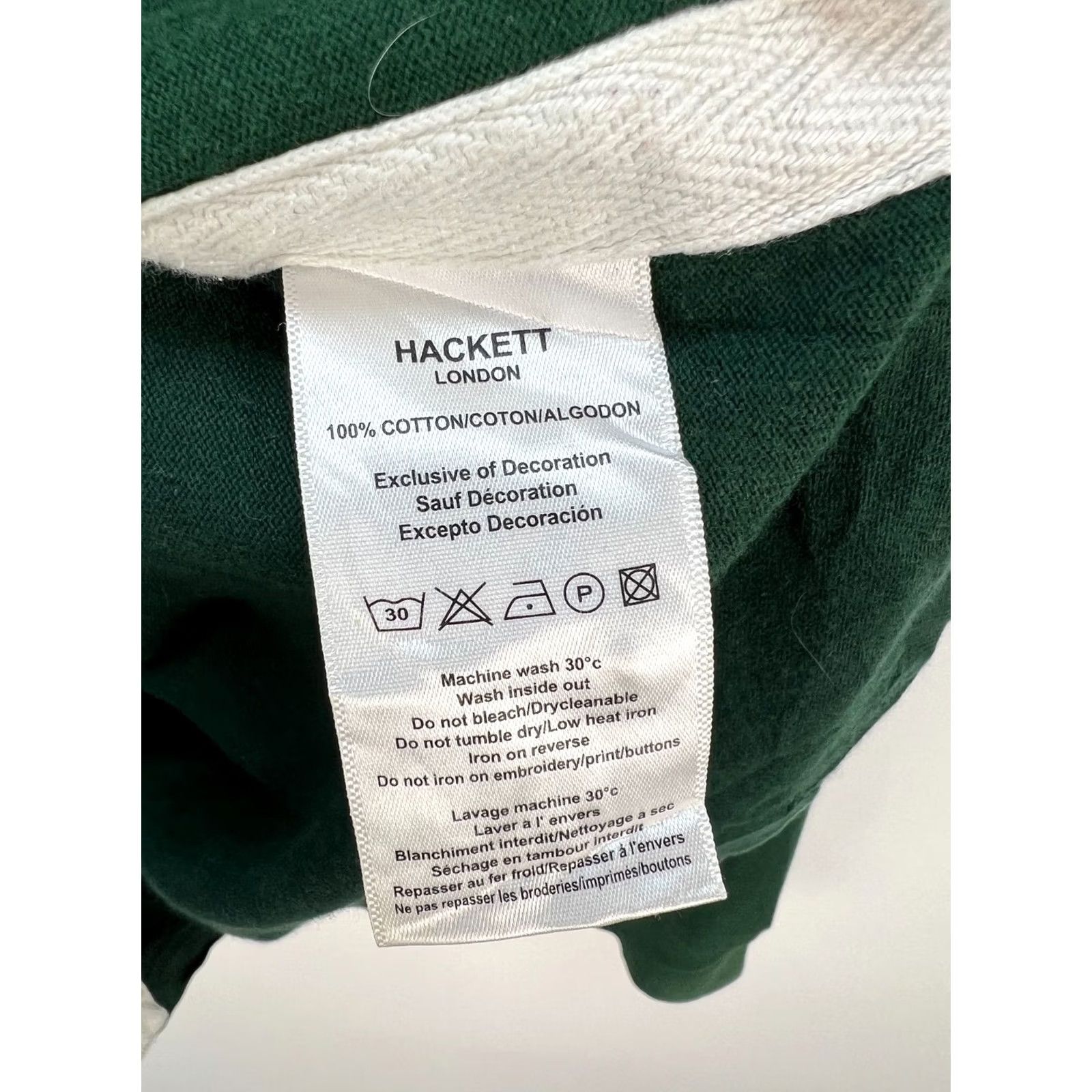 Hackett Hackett London Vintage Rugby Shirt Size M Green Long Sleeve Collared Buttoned Mens Vintage Rugby Shirt Size US M / EU 48-50 / 2 - 4 Thumbnail