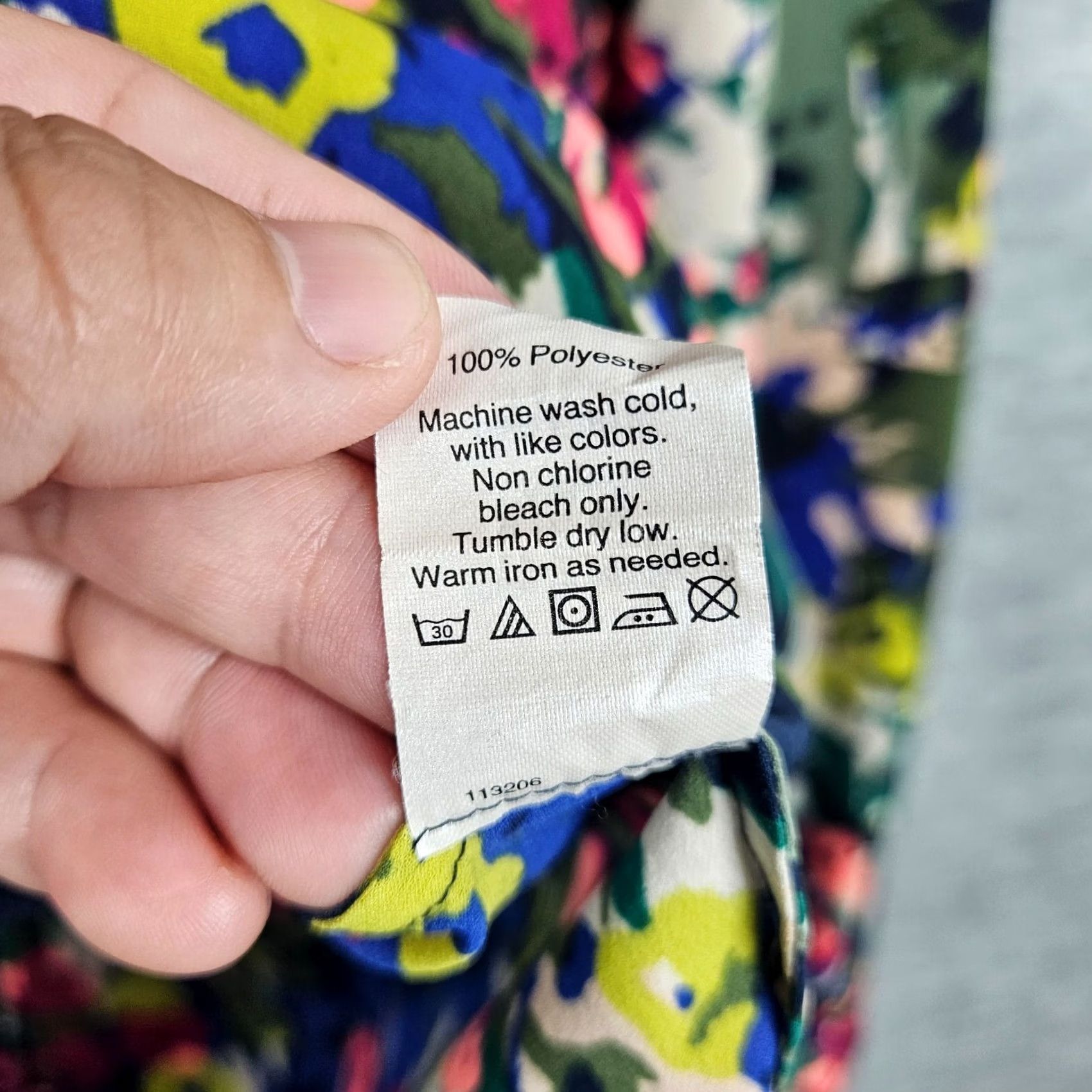 J.Crew J.CREW Women's Button-Up Shirt Floral Printed Long Sleeve XS Popover Color Multicolor 1/2 Button up Shirt Size XS / US 0-2 / IT 36-38 - 5 Thumbnail