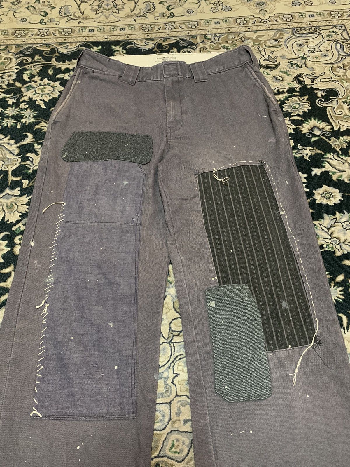 Dickies 90s OG DICKIES CUSTOM PATCHWORK AND SPLASH PAINT RARE Size US 31 - 7 Thumbnail