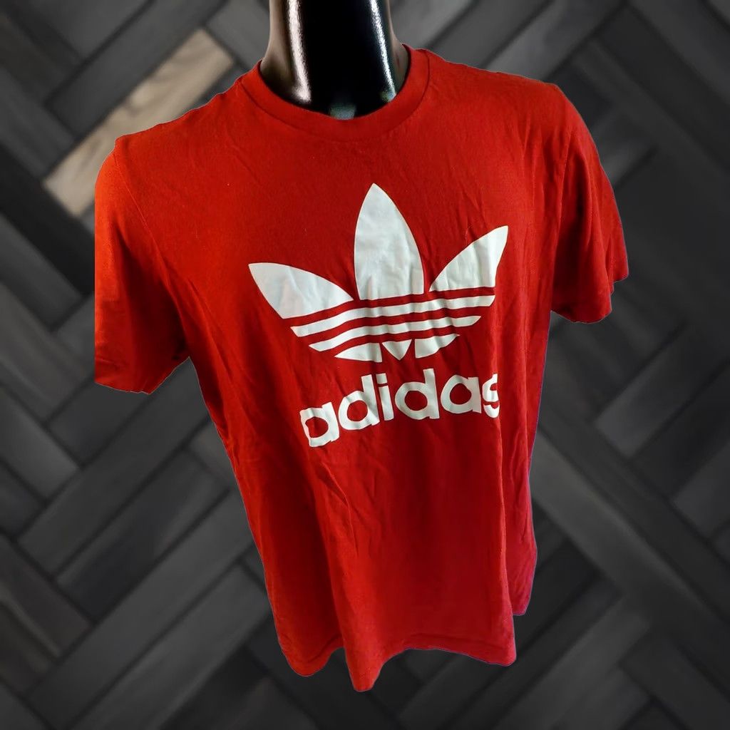 Adidas ADIDAS Trefoil Logo Short Sleeve Tee Shirt Red Organic Cotton SZ LARGE Men Crew Neck Short Sleeve Logo Size US L / EU 52-54 / 3 - 1 Thumbnail