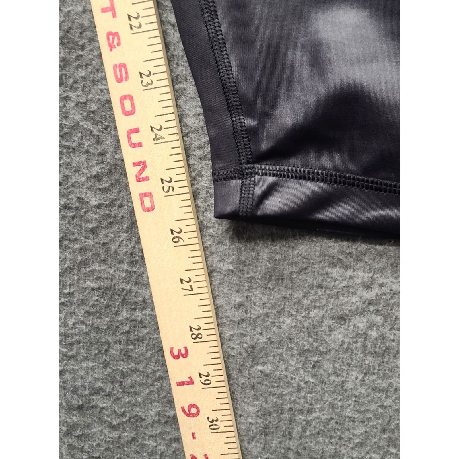 Vintage 90 Degree by Reflex Leggings Womens L High Waisted Interlink Cire Black Polyester Spandex Ankle Yoga Activewear Womens L Size 36" / US 14 / IT 50 - 6 Thumbnail
