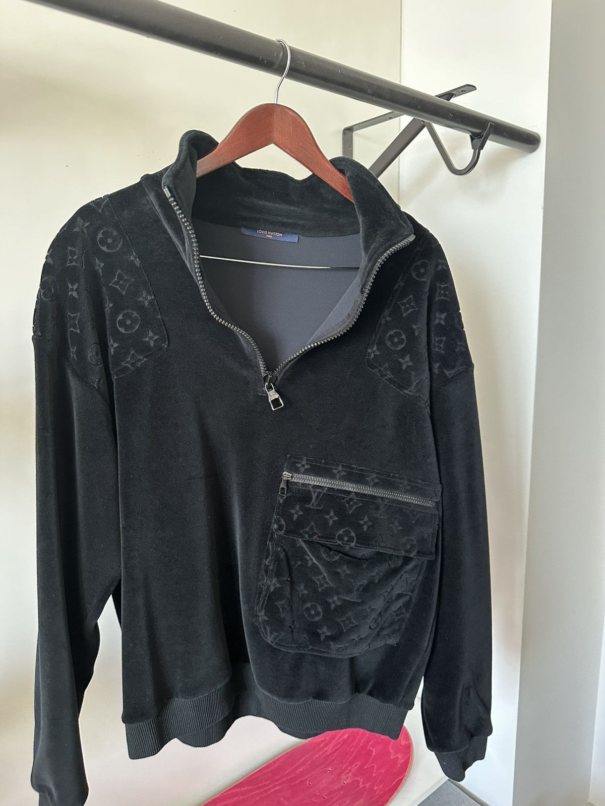Louis Vuitton Louis Vuitton x Virgil Abloh velour cargo Quarter Zip Size US M / EU 48-50 / 2 - 6 Thumbnail