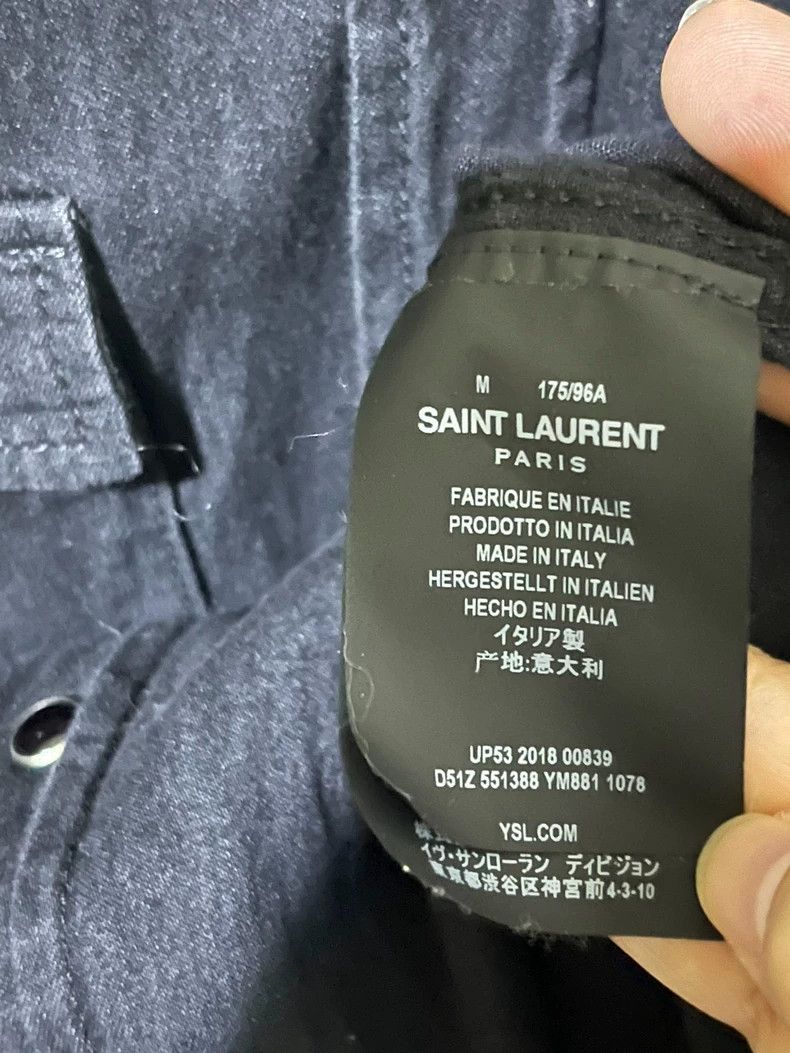 Saint Laurent Paris saint Laurent paris19ss genuine rose embroidered court cat Size US M / EU 48-50 / 2 - 5 Thumbnail