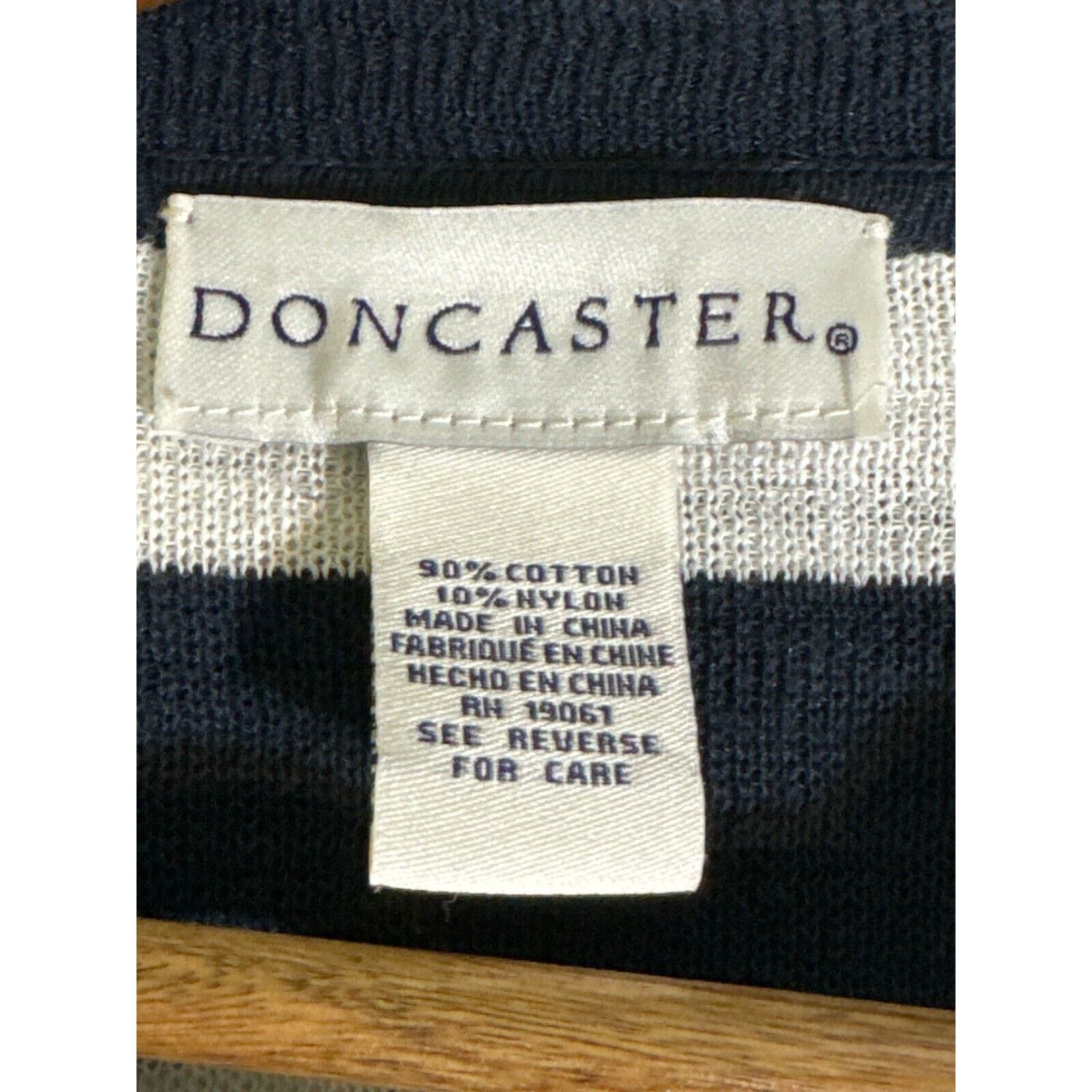 Other Doncaster Cardigan Hidden Snap Closure White Blue Large Size L / US 10 / IT 46 - 5 Thumbnail