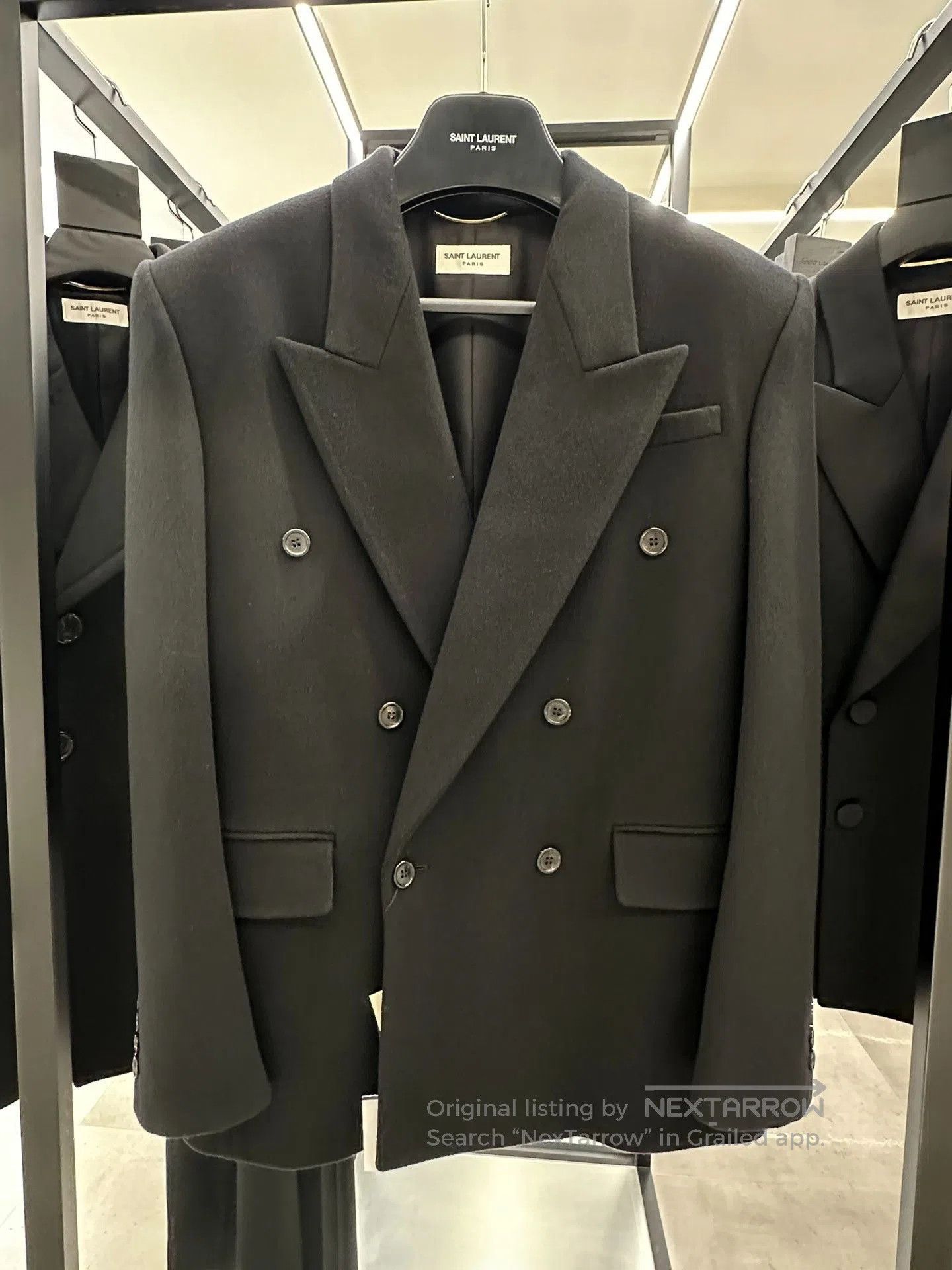 Saint Laurent Paris Saint Laurent Black Double. Size XXS / US 00 / IT 34 - 4 Thumbnail