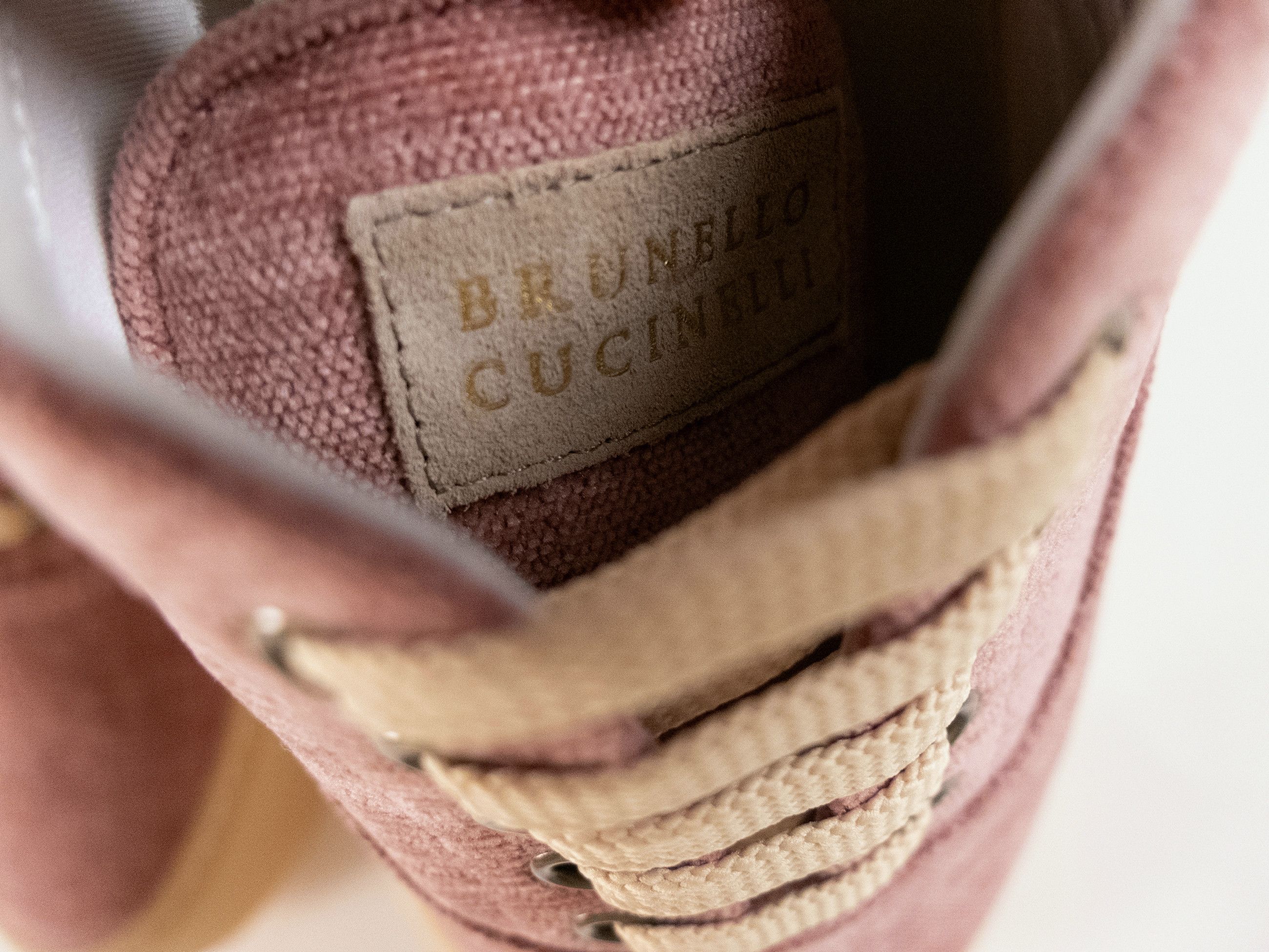 Brunello Cucinelli BRUNELLO CUCINELLI dusty rose denim canvas low sneakers Size US 8 / EU 41 - 6 Thumbnail