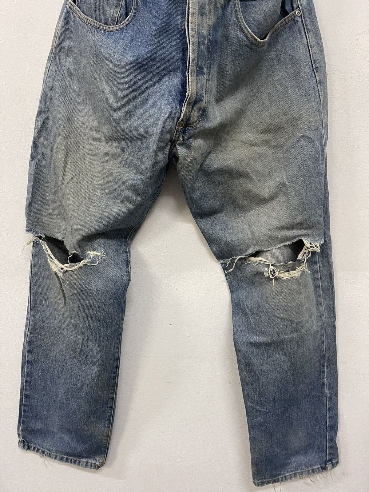 Stussy Stussy Made In USA grunge distressed denim Size US 33 - 3 Thumbnail