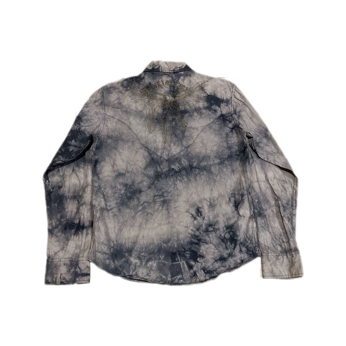 14th Addiction × If Six Was Nine × Japanese Brand 🔥Sick Y2K In The Attic Homme Shirt Acid Phoenix Embroidered Size US M / EU 48-50 / 2 - 4 Thumbnail