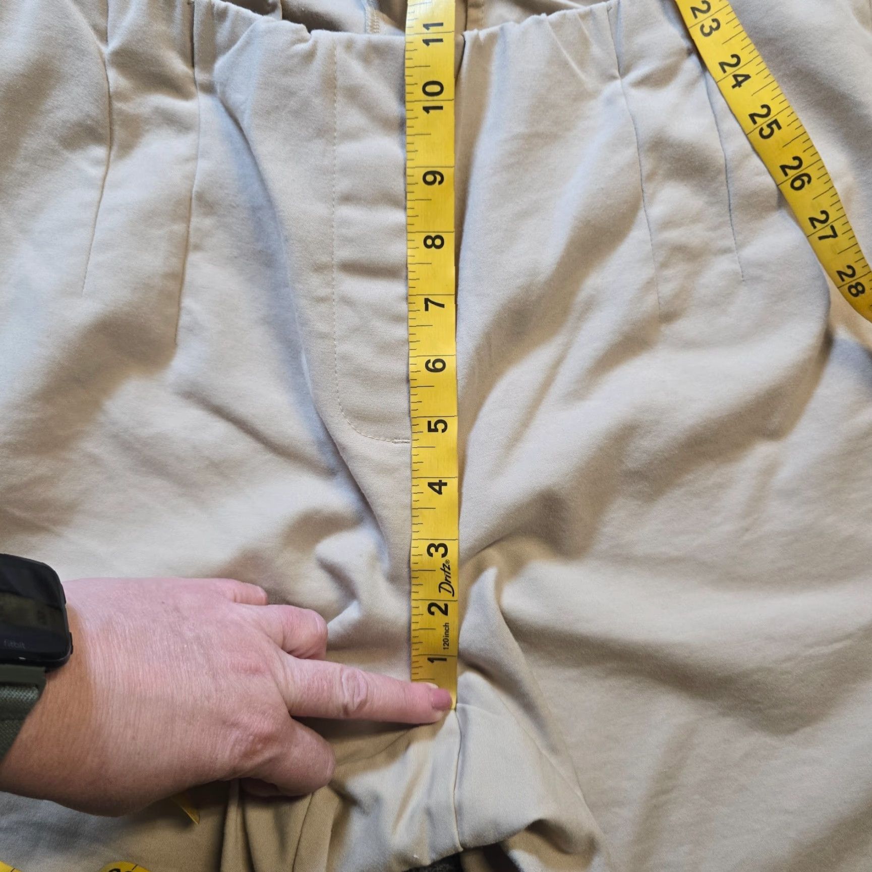 J. Jill J. Jill Pants Womens 18 Tan Beige Tapered Elastic Waist Classic Career Capsule Pants Size 40" / US 18 - 6 Thumbnail
