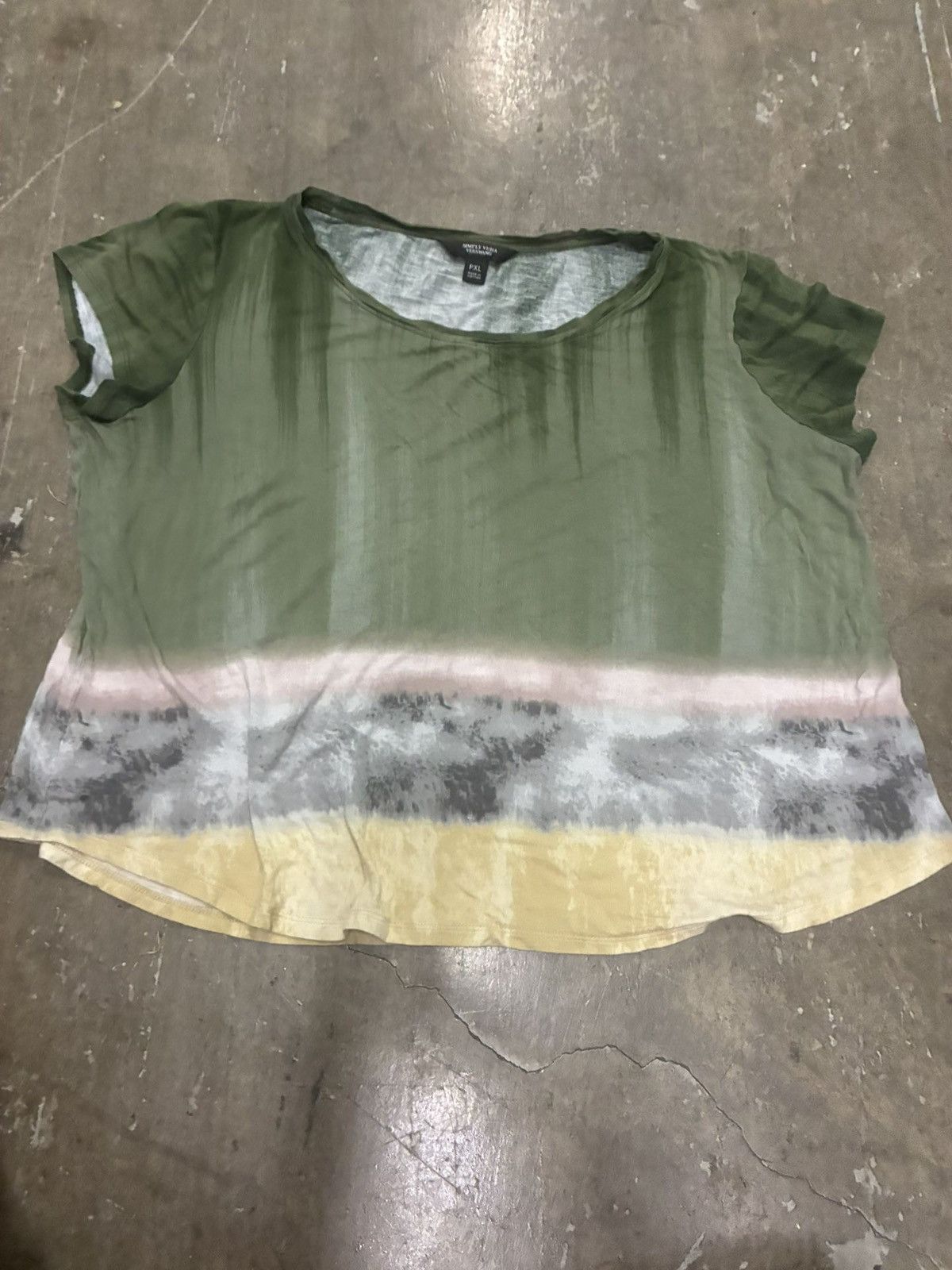 Vera Wang Vera Wang Ombré Top Stylish Blouse Size XL / US 12-14 / IT 48-50 - 4 Thumbnail