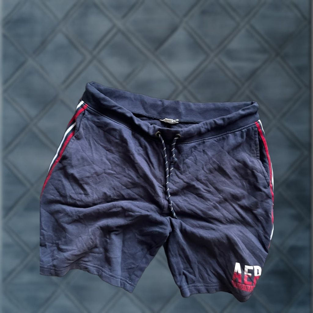 Vintage Aeropostale Athletic Shorts Men’s Large Blue Elastic Waist Mens Size US 33 - 1 Thumbnail