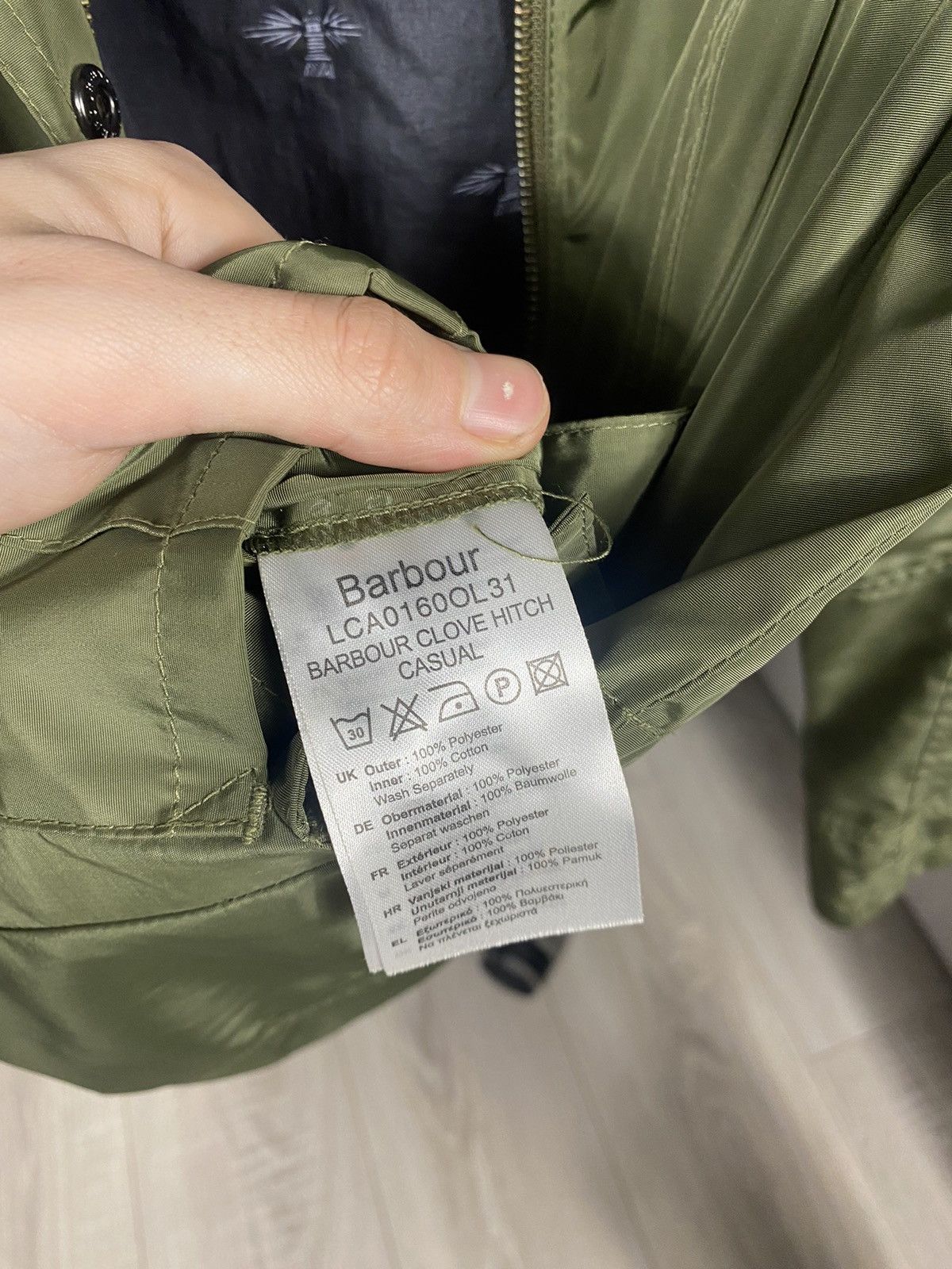 Barbour Ladies Barbour waterproof clove hitch with hood drawstring Size S / US 4 / IT 40 - 6 Thumbnail