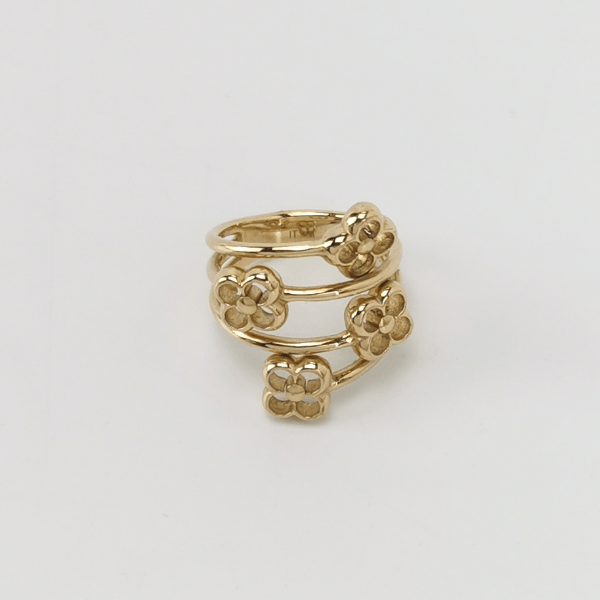 Louis Vuitton Louis Vuitton (LV) Floral Ring Size 10 -z2505 Size ONE SIZE - 2 Thumbnail