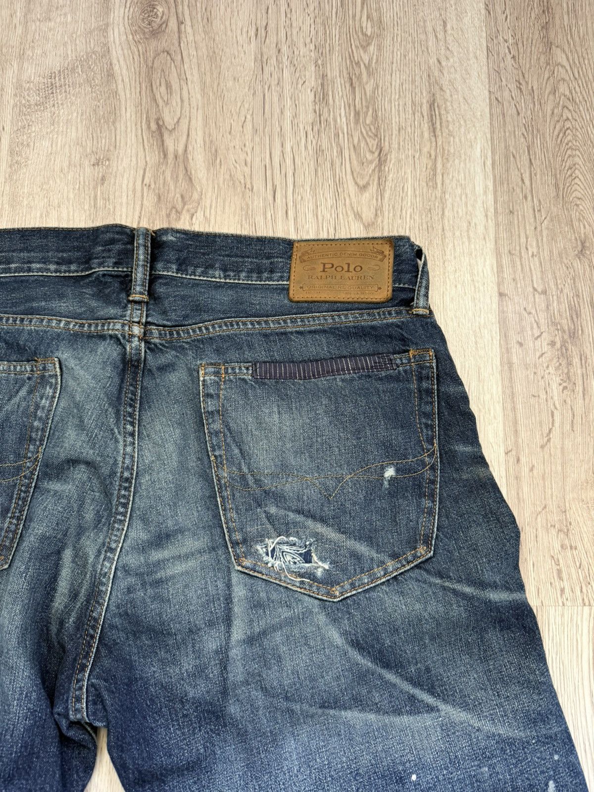 Polo Ralph Lauren Polo Ralph Lauren Varick Slim Straight Distressed Jeans Size US 34 / EU 50 - 20 Thumbnail