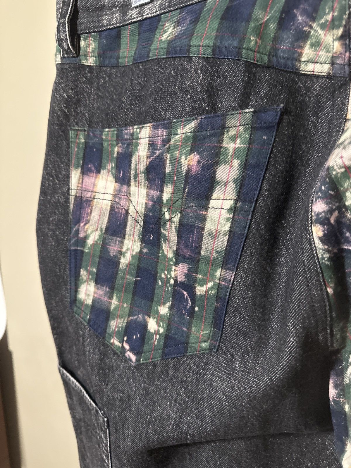 Versace Black/Acid Wash Denim