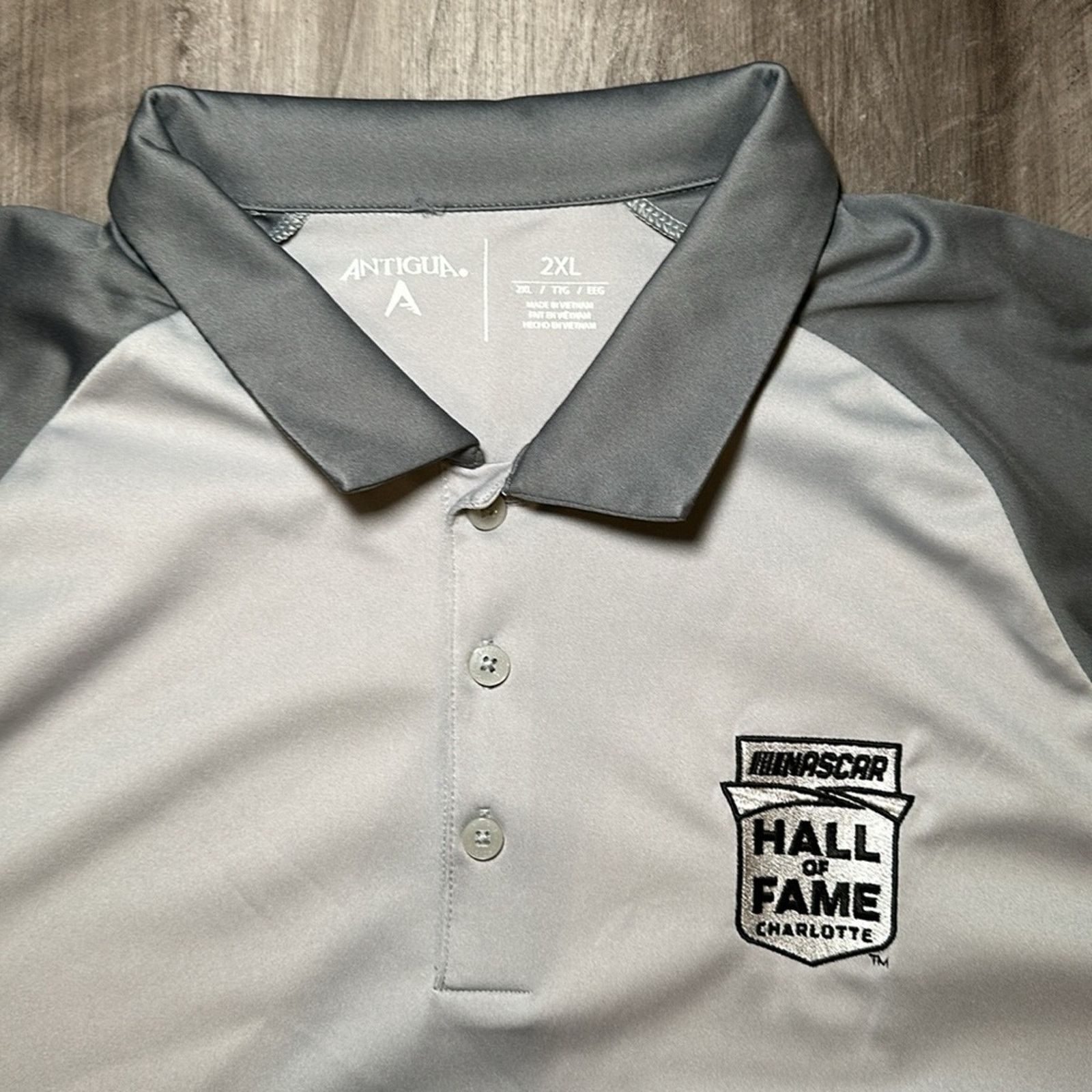 Antigua NASCAR Hall of Fame Charlotte Antigua Polo - 2XL Size US XXL / EU 58 / 5 - 5 Thumbnail