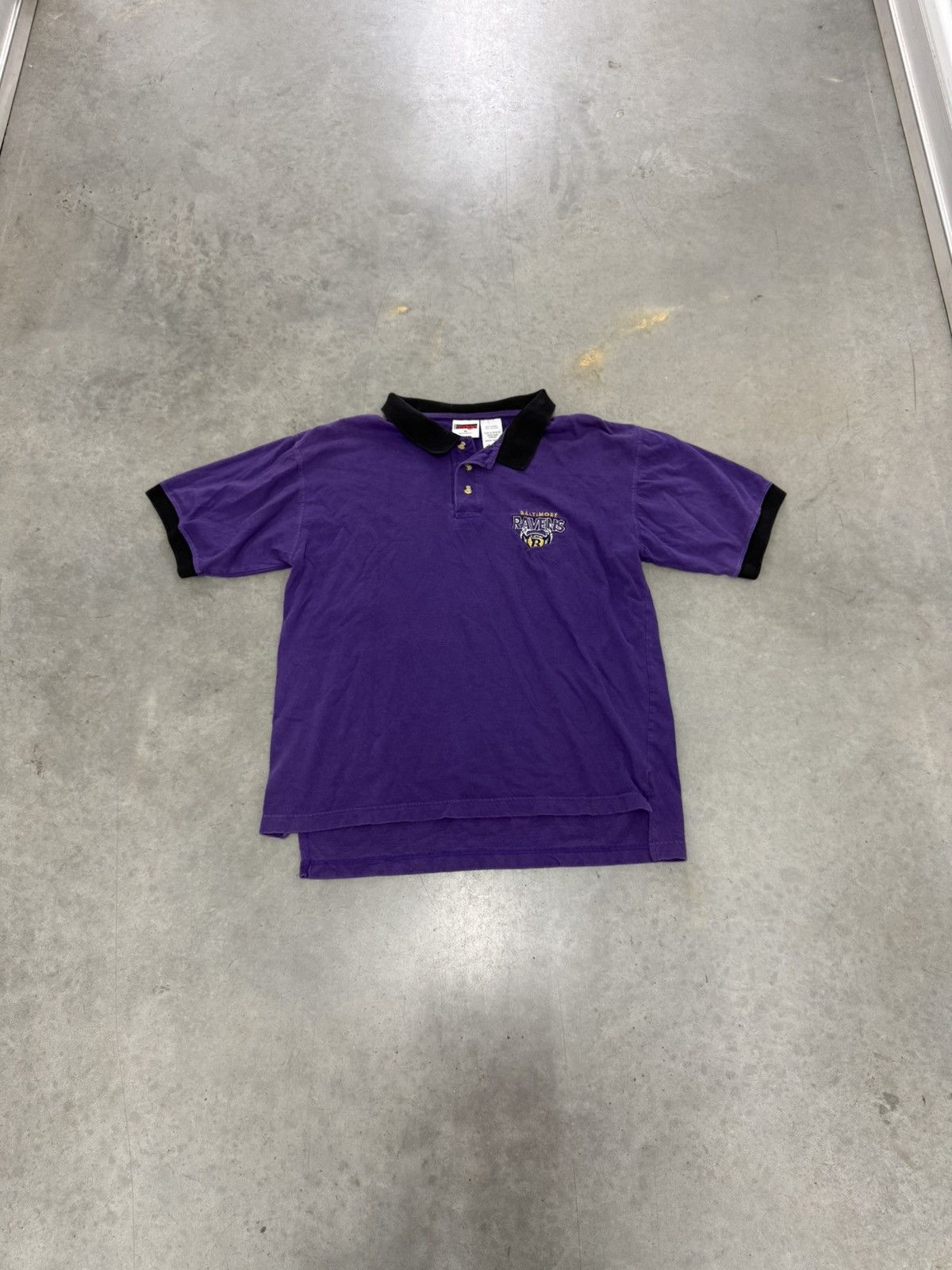 Starter Vintage Baltimore Ravens 90s Purple Polo Shirt Banned Logo Size US M / EU 48-50 / 2 - 6 Thumbnail
