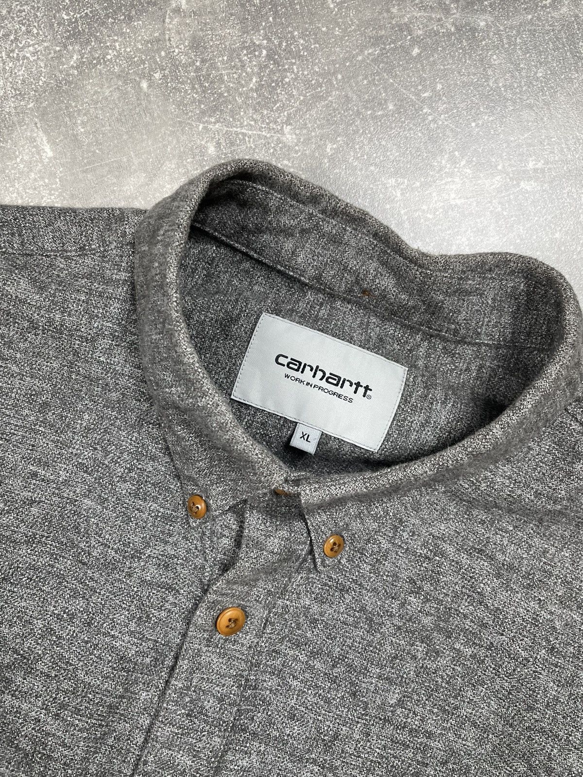 Carhartt Wip × Flannel Carhartt WIP Grey Flannel Workwear Skateboarding Shirt Size US XL / EU 56 / 4 - 9 Thumbnail