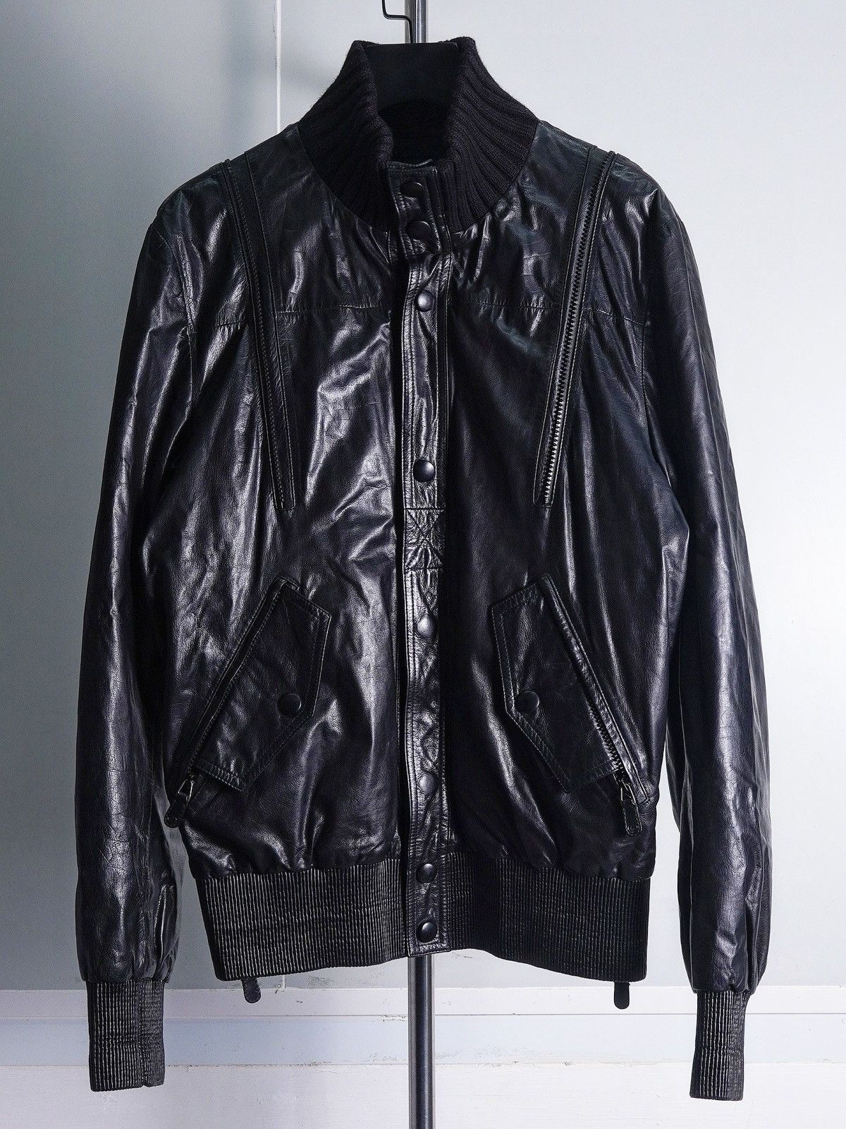 Gucci × Tom Ford Iconic FW04 Tom Ford at Gucci Leather Jacket