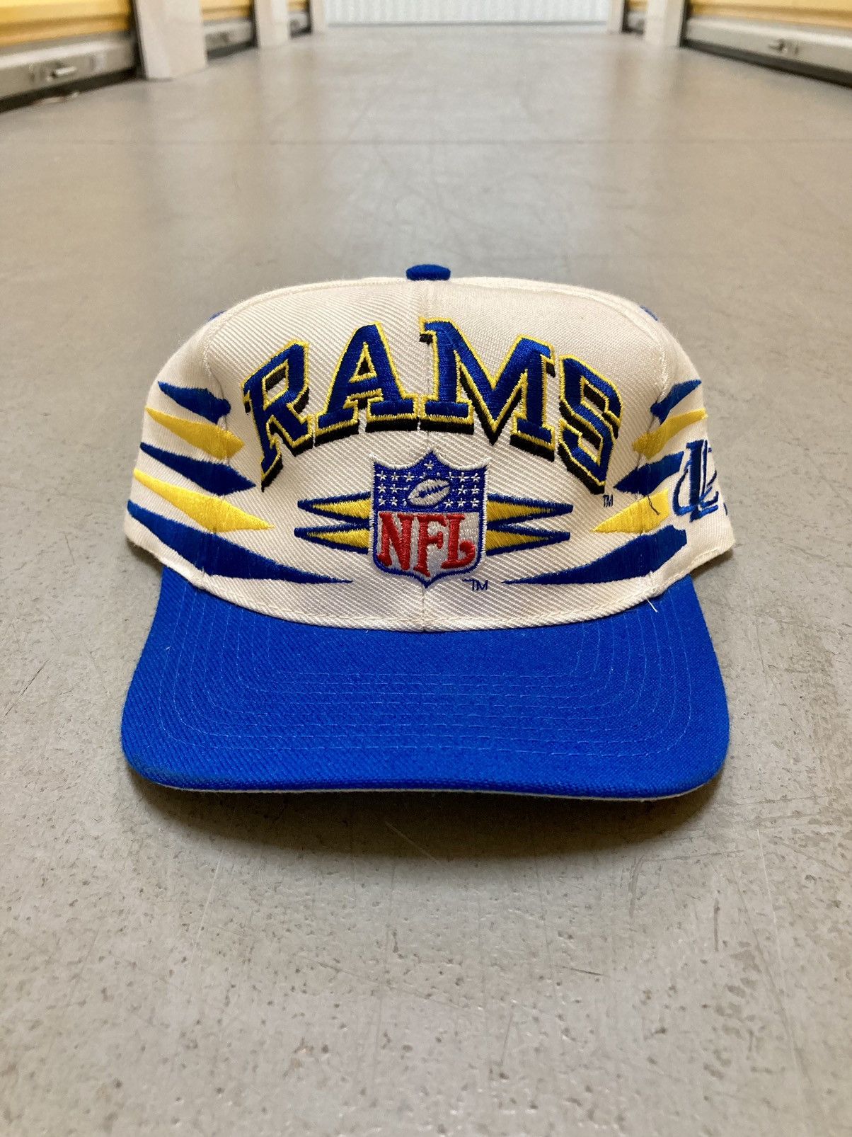 Vintage Crazy Vintage 90s LA Rams Rare Diamond Hat Unique