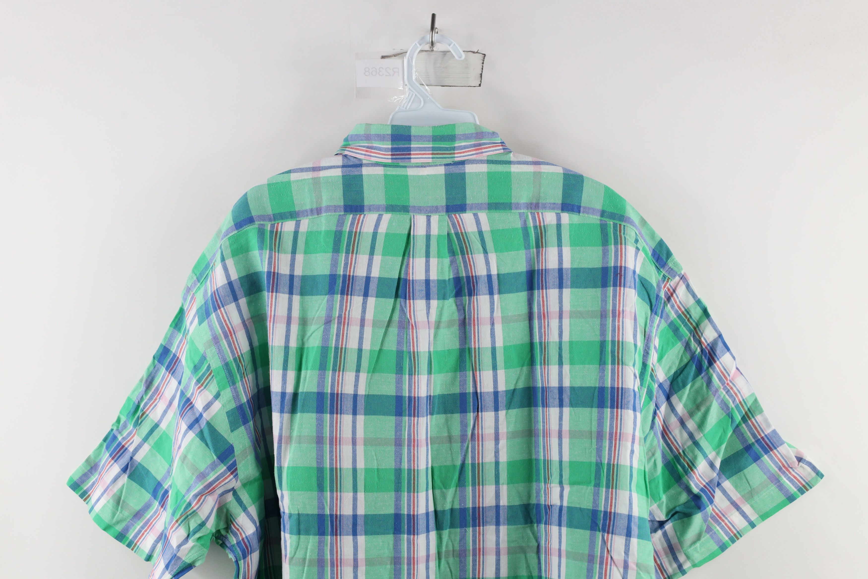 Ralph Lauren × Vintage Vintage 90s Ralph Lauren Short Sleeve Button Down Shirt Size US XL / EU 56 / 4 - 7 Thumbnail