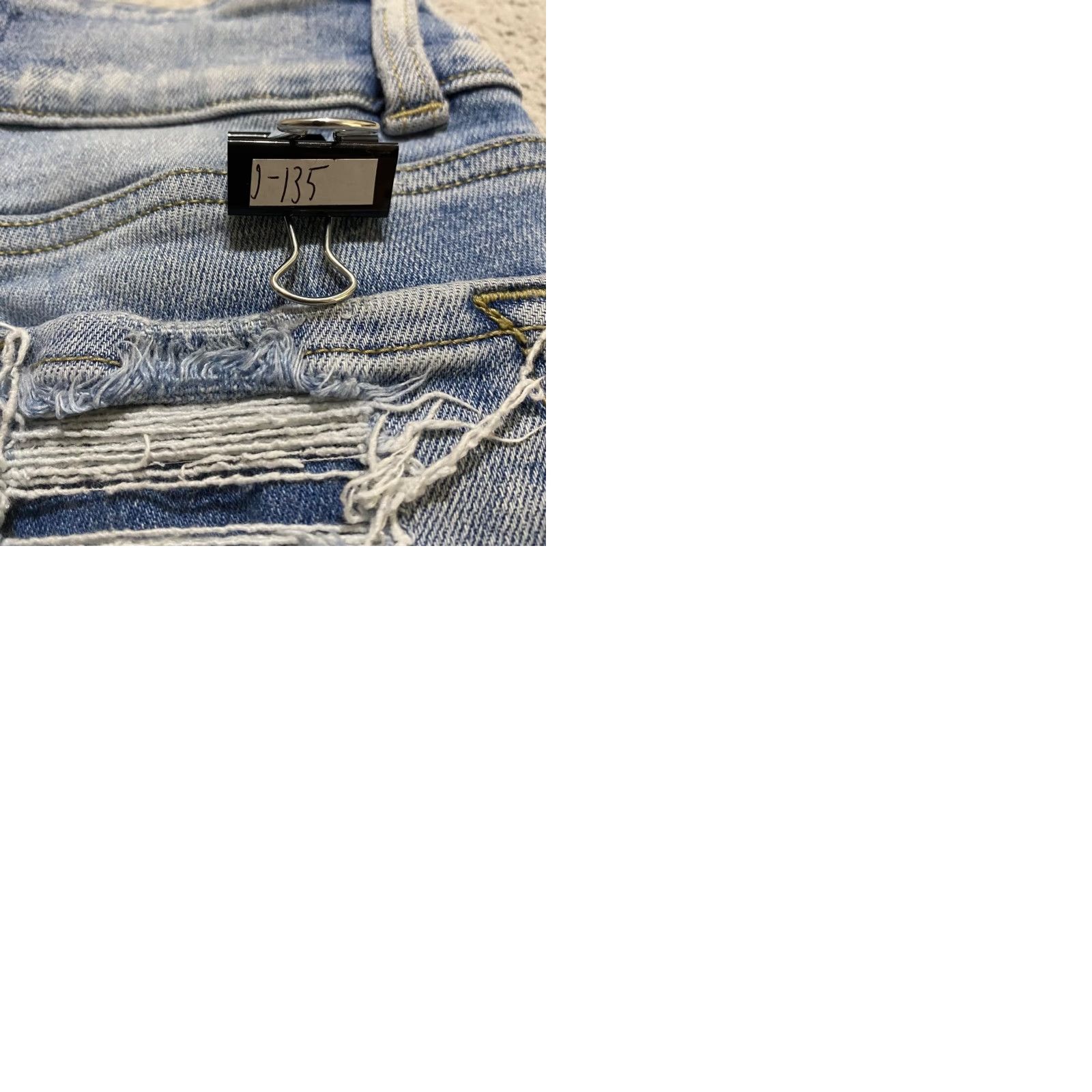 Vintage KanCan Womens Jeans sz 26 Blue Denim High Rise Skinny Distressed Medium Wash Jeans Size 26" / US 2 / IT 38 - 9 Thumbnail
