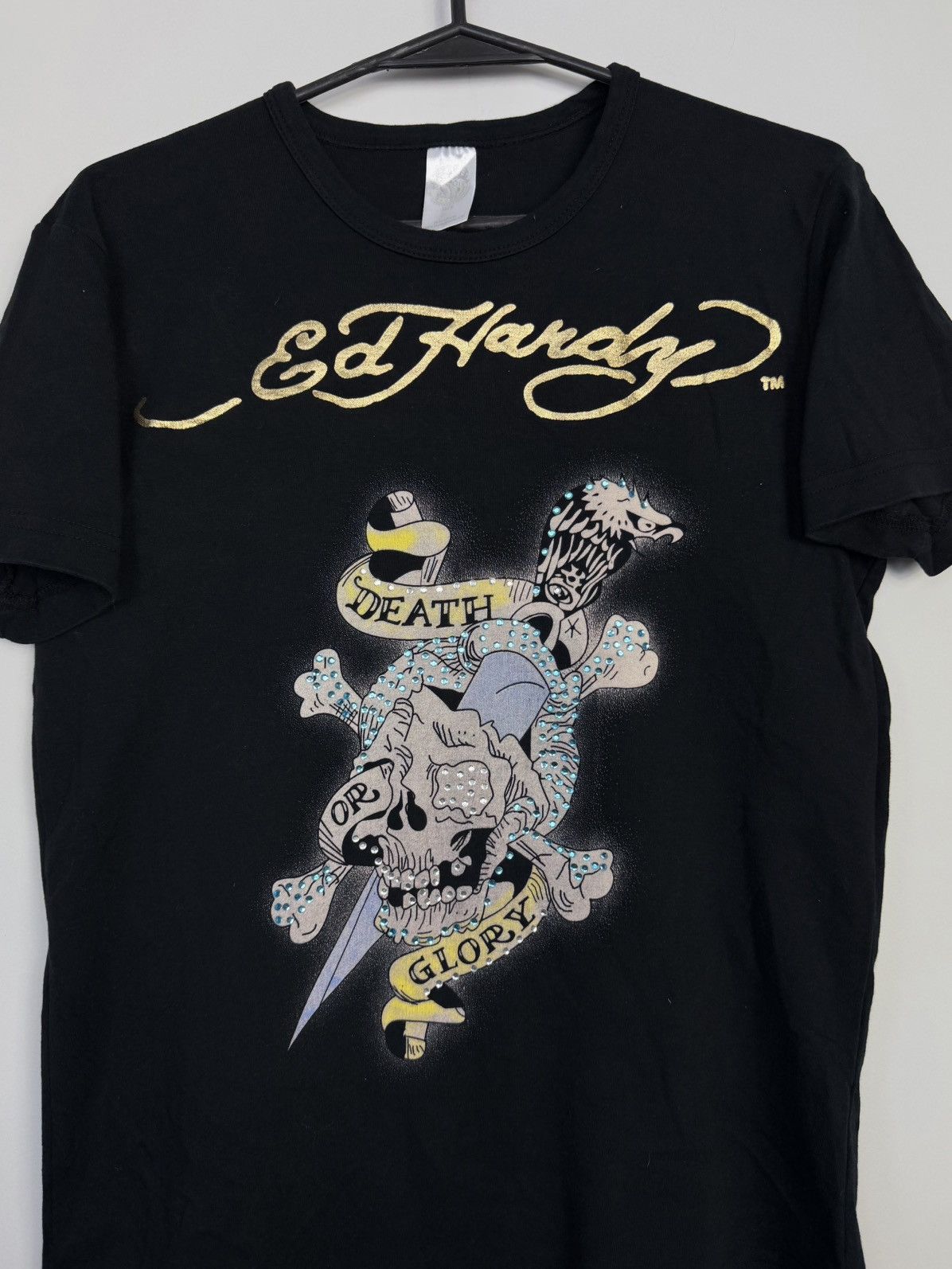 Ed Hardy Ed Hardy By Christian Audigier Death Glory Y2K AS T-Shirt Size S / US 4 / IT 40 - 6 Thumbnail