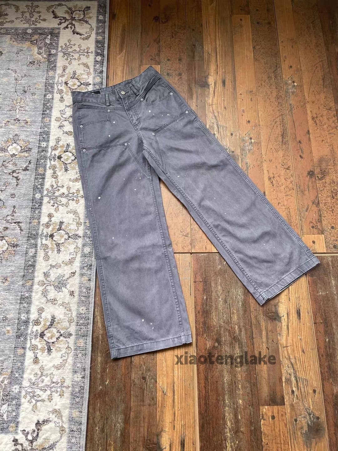 Vintage xtl washed faded loose baggy hiphop carpenter pants Size US 30 / EU 46 - 1 Thumbnail