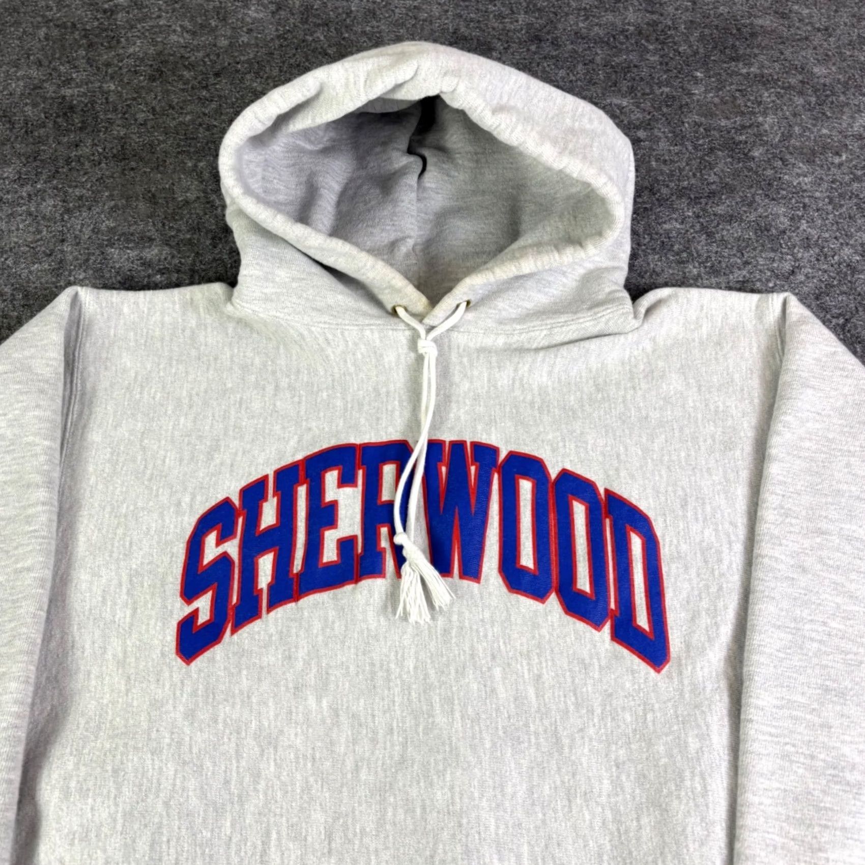 Champion VINTAGE Champion Hoodie Mens XL Gray Heather Sherwood Reverse Weave Pullover Graphic Print Size US XL / EU 56 / 4 - 7 Thumbnail