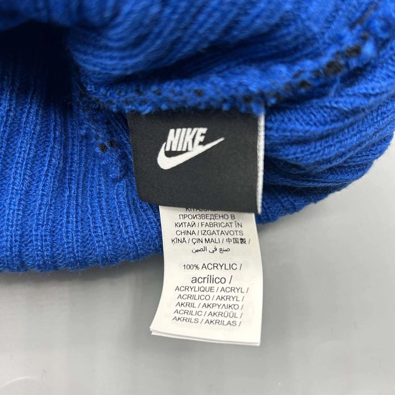 Nike Tampa Bay Devil Rays x Nike Hat Men Cuffed Beanie Pom Pom Size ONE SIZE - 3 Thumbnail