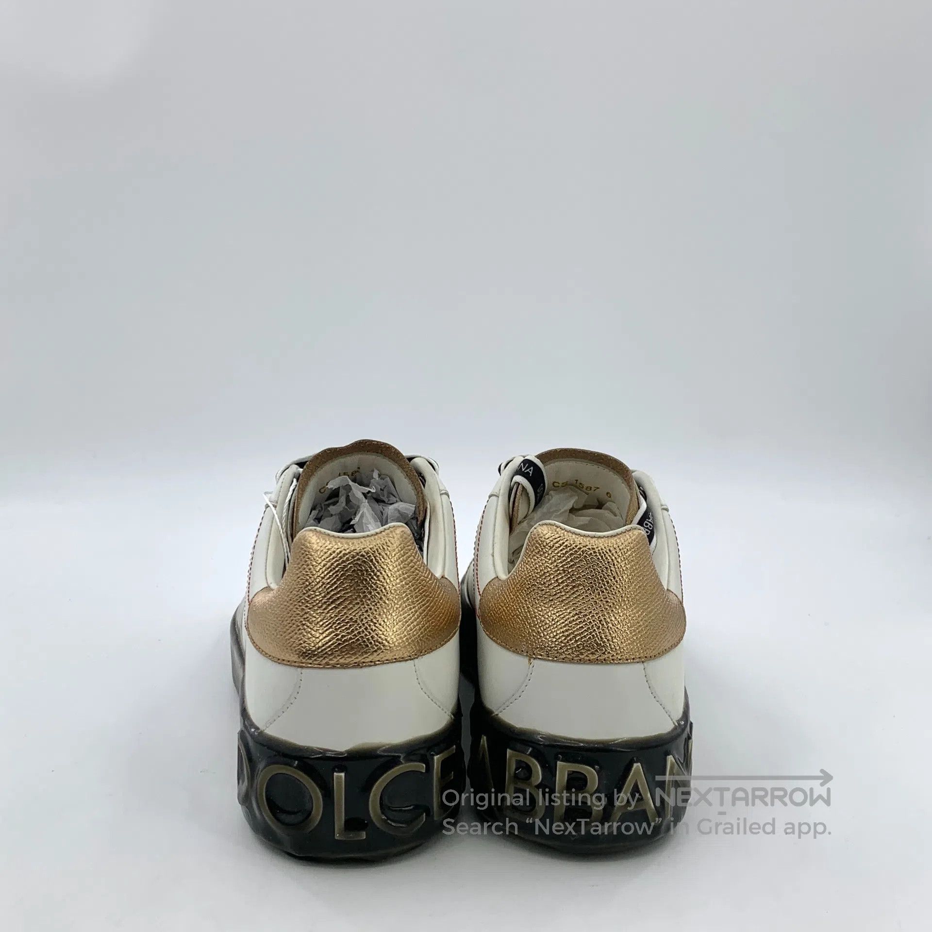 Dolce & Gabbana Dolce Gabbana White Letter Laced Casual Flat Loafers| Size US 7 / EU 40 - 4 Thumbnail