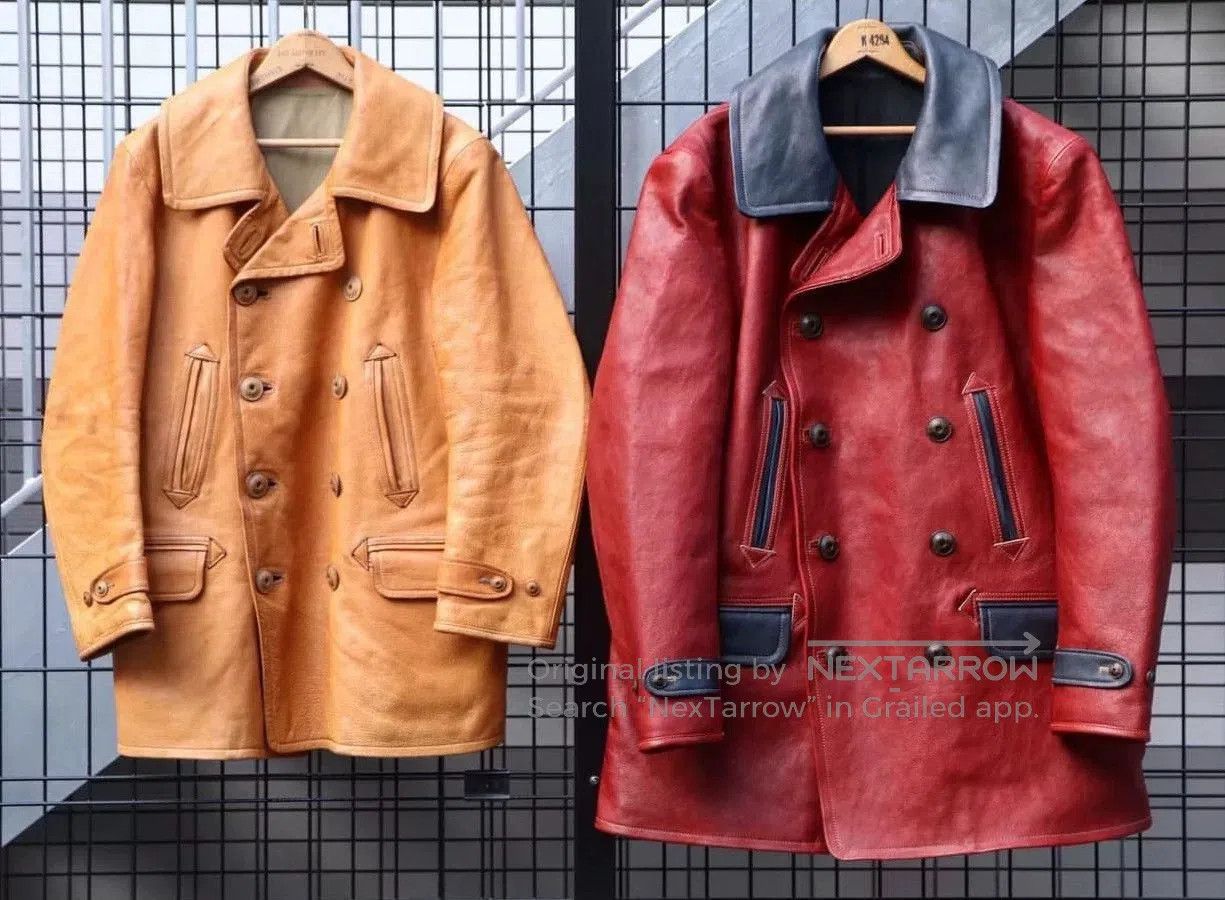 TAIKAN red leather jacket with unique detailing. Size US M / EU 48-50 / 2 - 3 Thumbnail