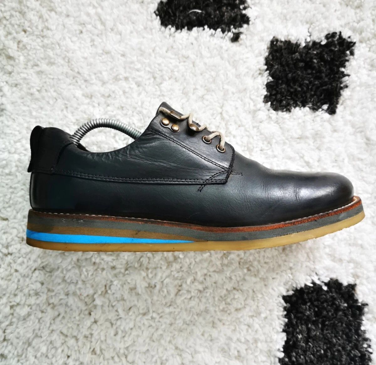 United Colors Of Benetton United Colors of Benetton oxford casual shoes black leather Size US 9.5 / EU 42-43 - 4 Thumbnail