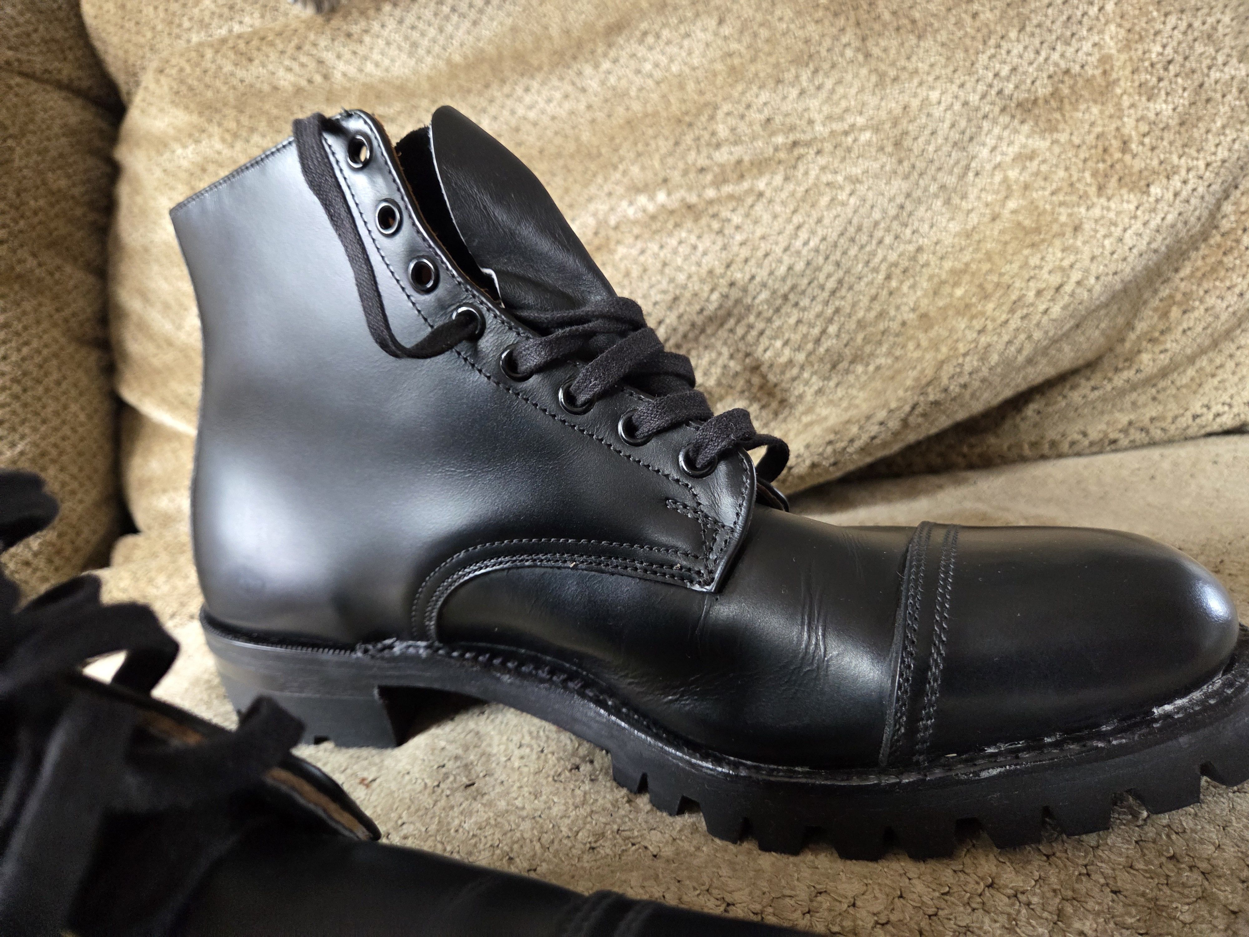 Other HALFS Germany Leather Boots Vibram Lug Sole Cap Toes 11 UK Size US 11 / EU 44 - 11 Thumbnail
