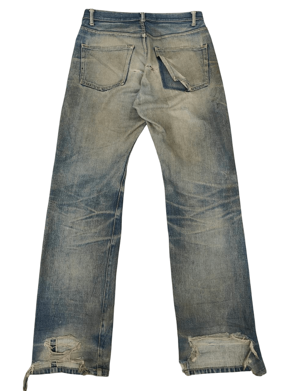 Beauty Beast Japanese Rupert Mudwash Distressed Selvedge Size US 31 - 2 Thumbnail